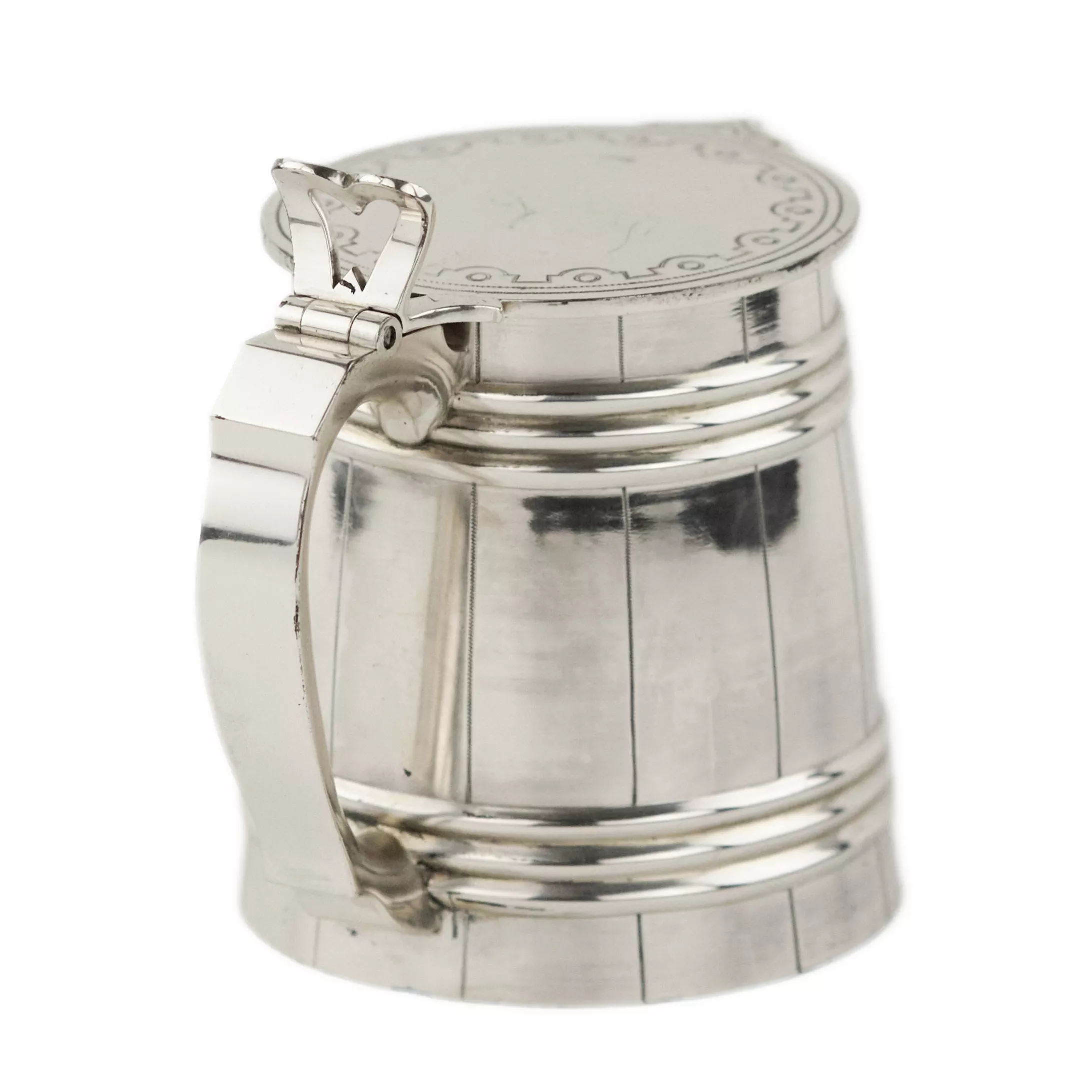 Chope à bière russe en argent. Moïse Ivanov. Saint-Pétersbourg 1872. 