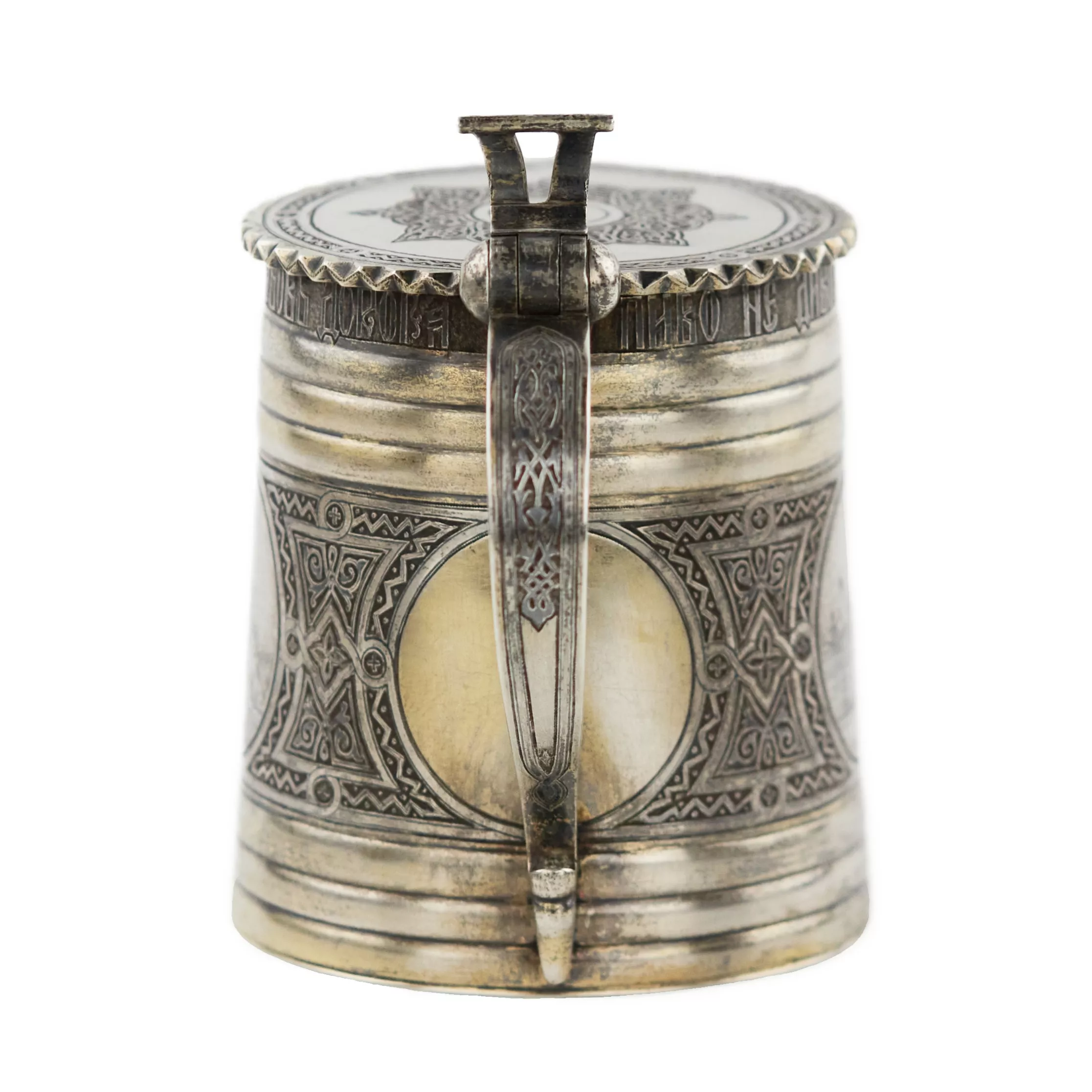 Chope à bière russe en argent. P. Ovchinnikov. 1871 