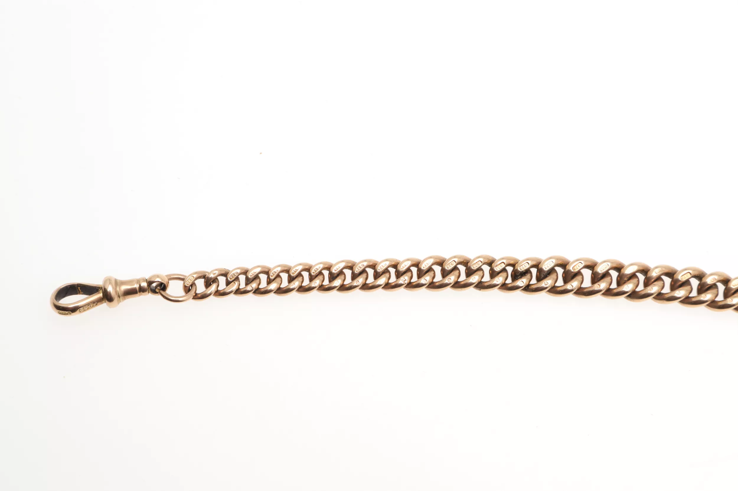 Anglaise, chaîne en or pour montres de poche. John Grinsell et fils. Le tournant des XIXe-XXe siècles. 