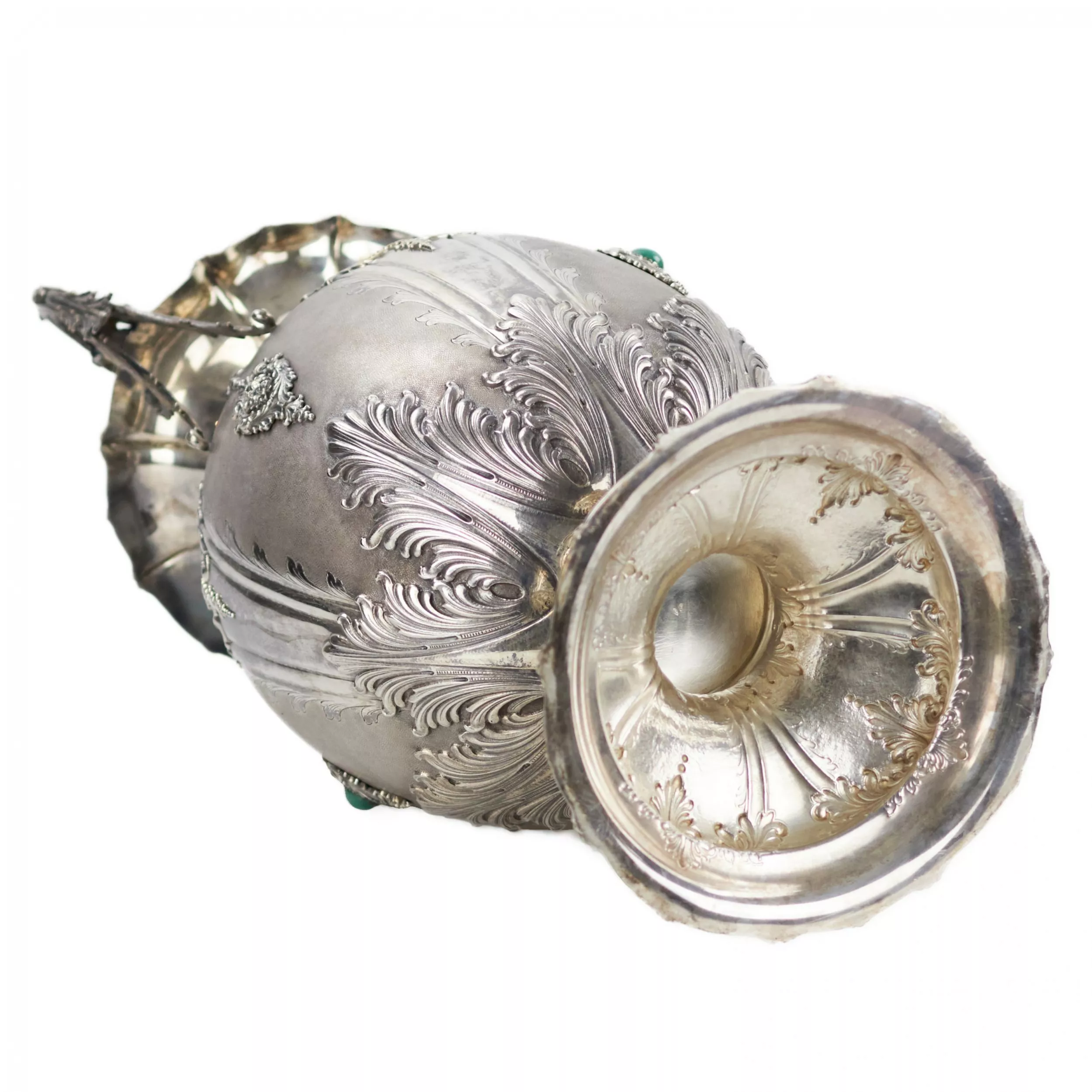 GRAND VASE EN ARGENT DE FORME AMPHORE ITALIE, MILAN, XXᵉ SIÈCLE