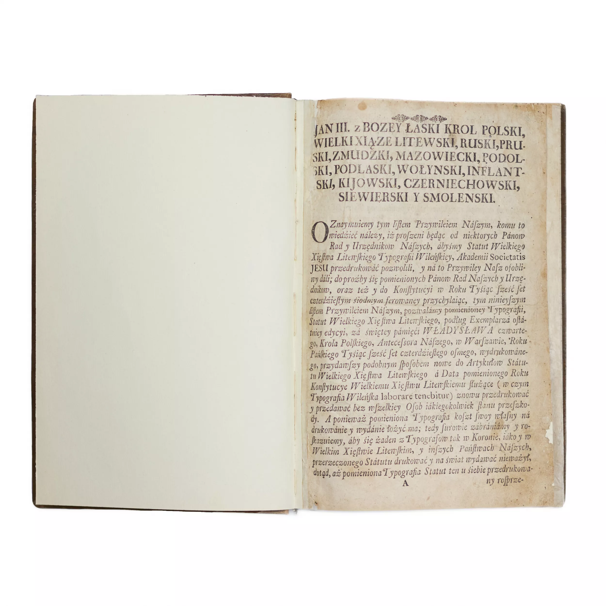 Statut Wielkiego Xiestwa Litewskiego Lata 1588. Statuts du Grand-Duché de Lituanie en 1588. 1744 