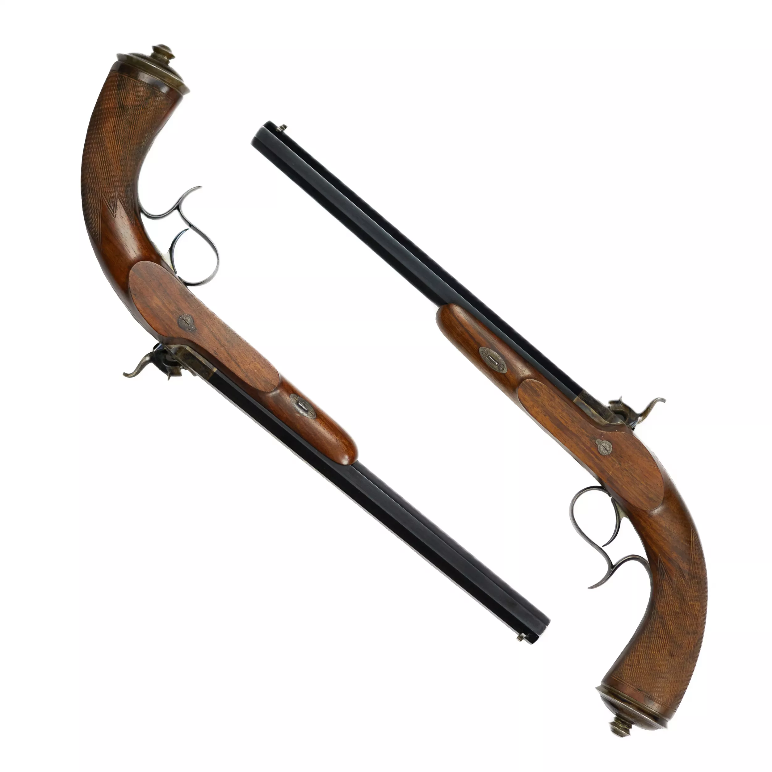 PAIR OF DUELLING PISTOLS BY JACQUES BERTRAND RUSSIA, ST PETERSBURG, MID-19th CENTURY
