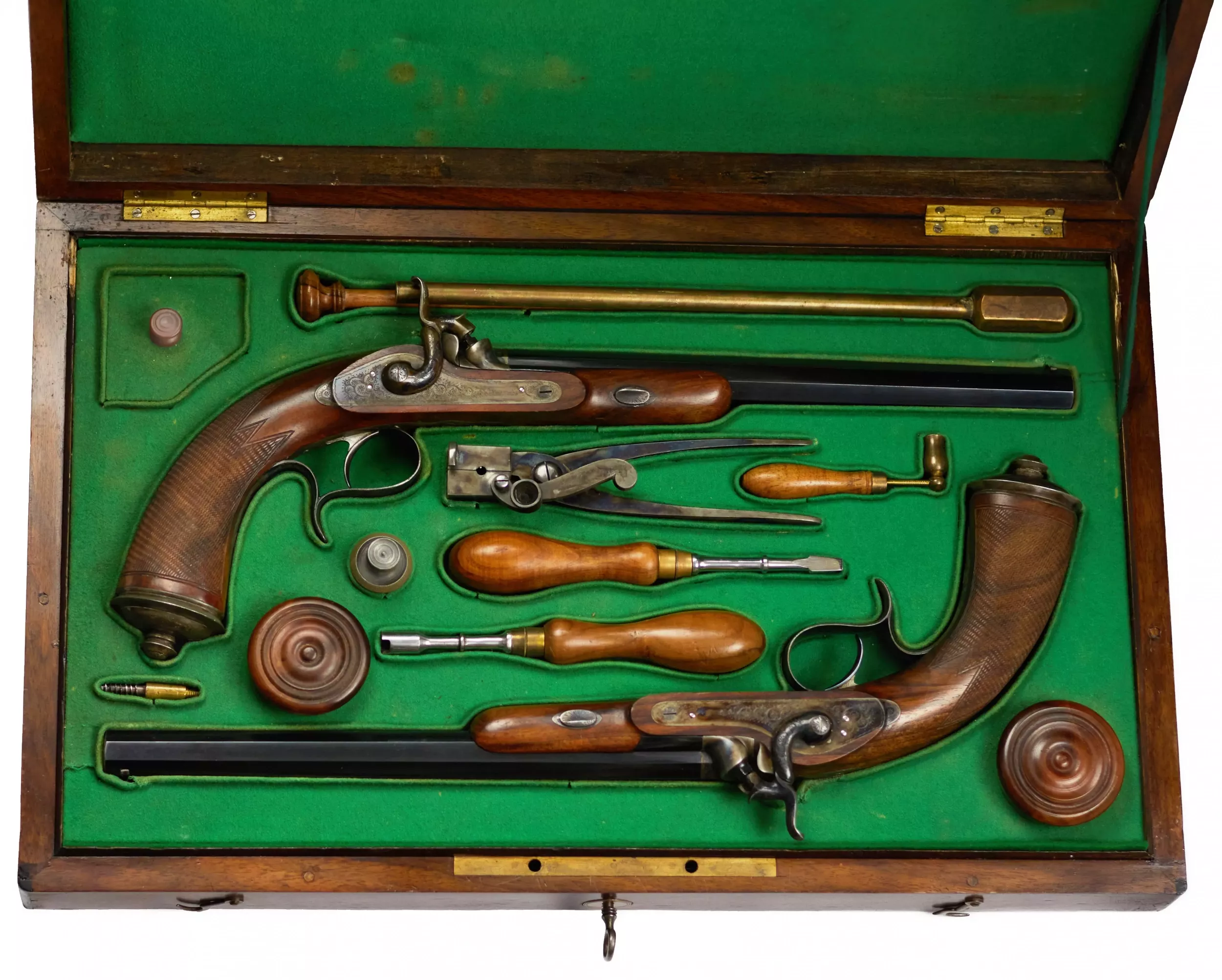 PAIR OF DUELLING PISTOLS BY JACQUES BERTRAND RUSSIA, ST PETERSBURG, MID-19th CENTURY