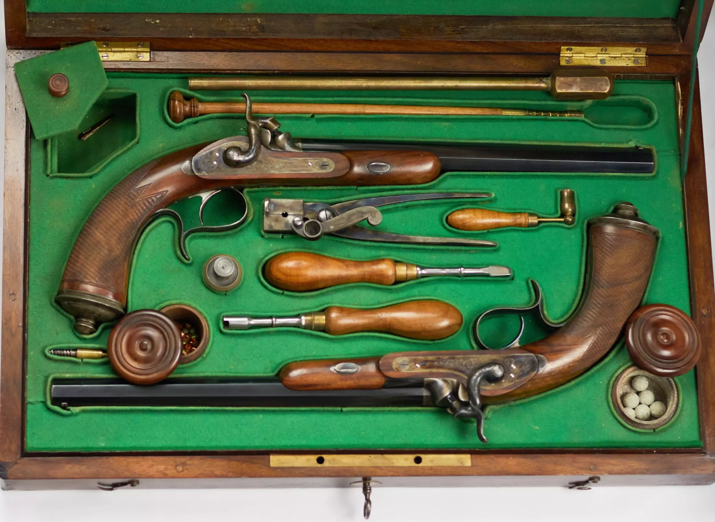 PAIR OF DUELLING PISTOLS BY JACQUES BERTRAND RUSSIA, ST PETERSBURG, MID-19th CENTURY