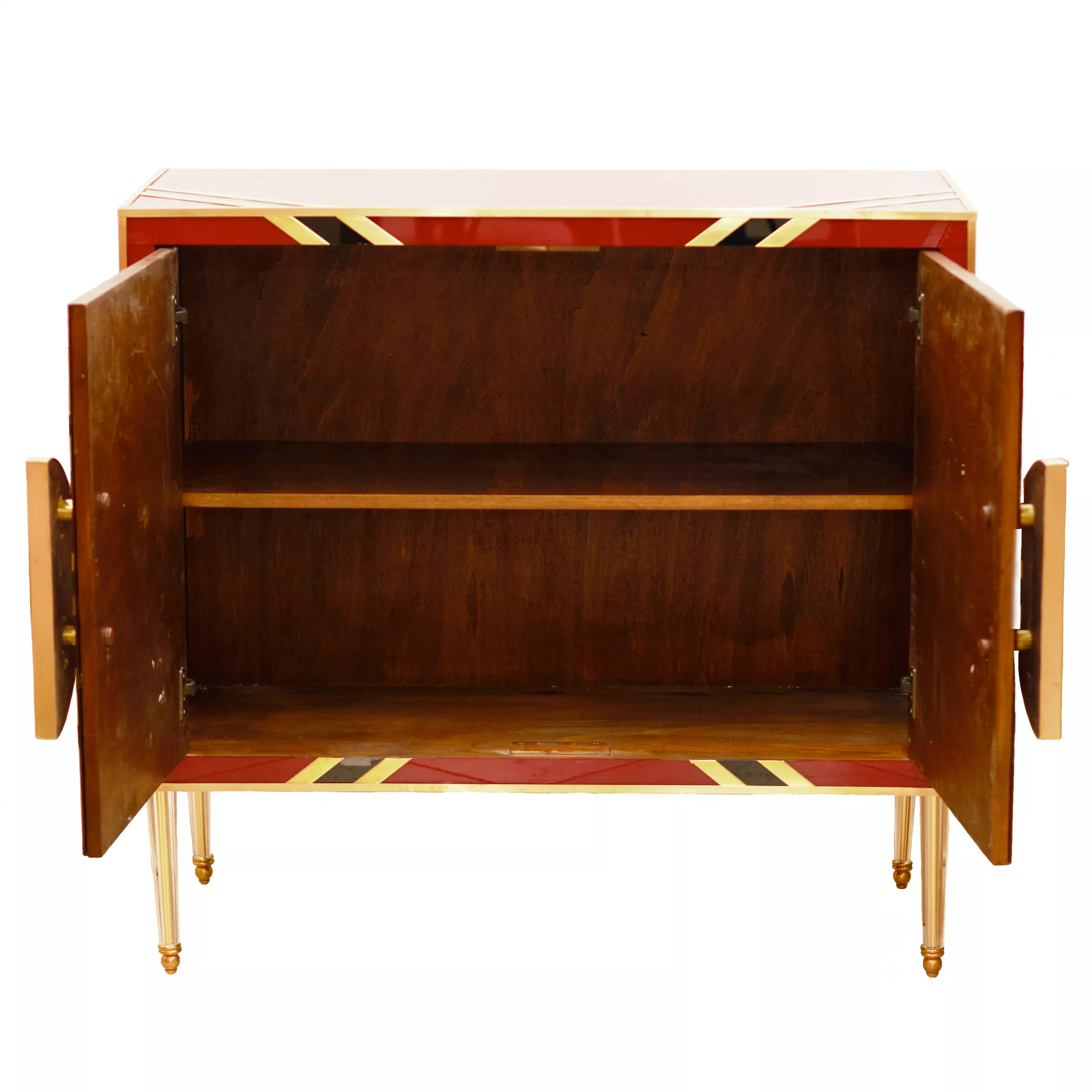 Paire de commodes design en verre de Murano. 1980 