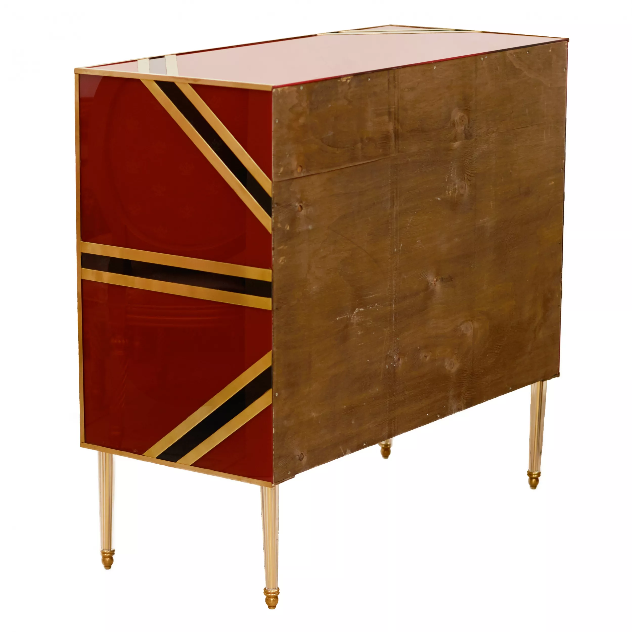 Paire de commodes design en verre de Murano. 1980 