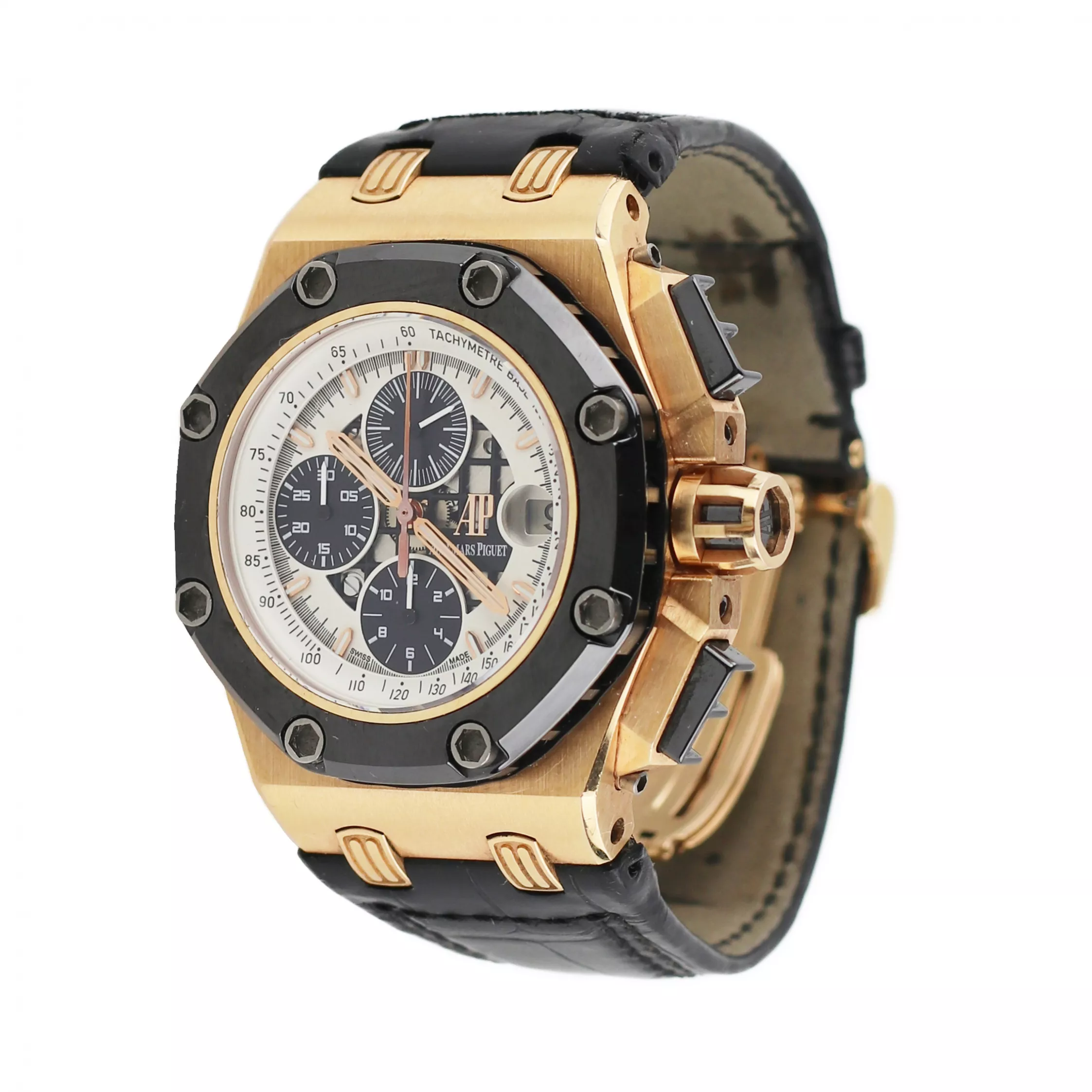 Montre homme en or 18 carats Audemars Piguet Royal Oak Offshore Rubens Barrichello 