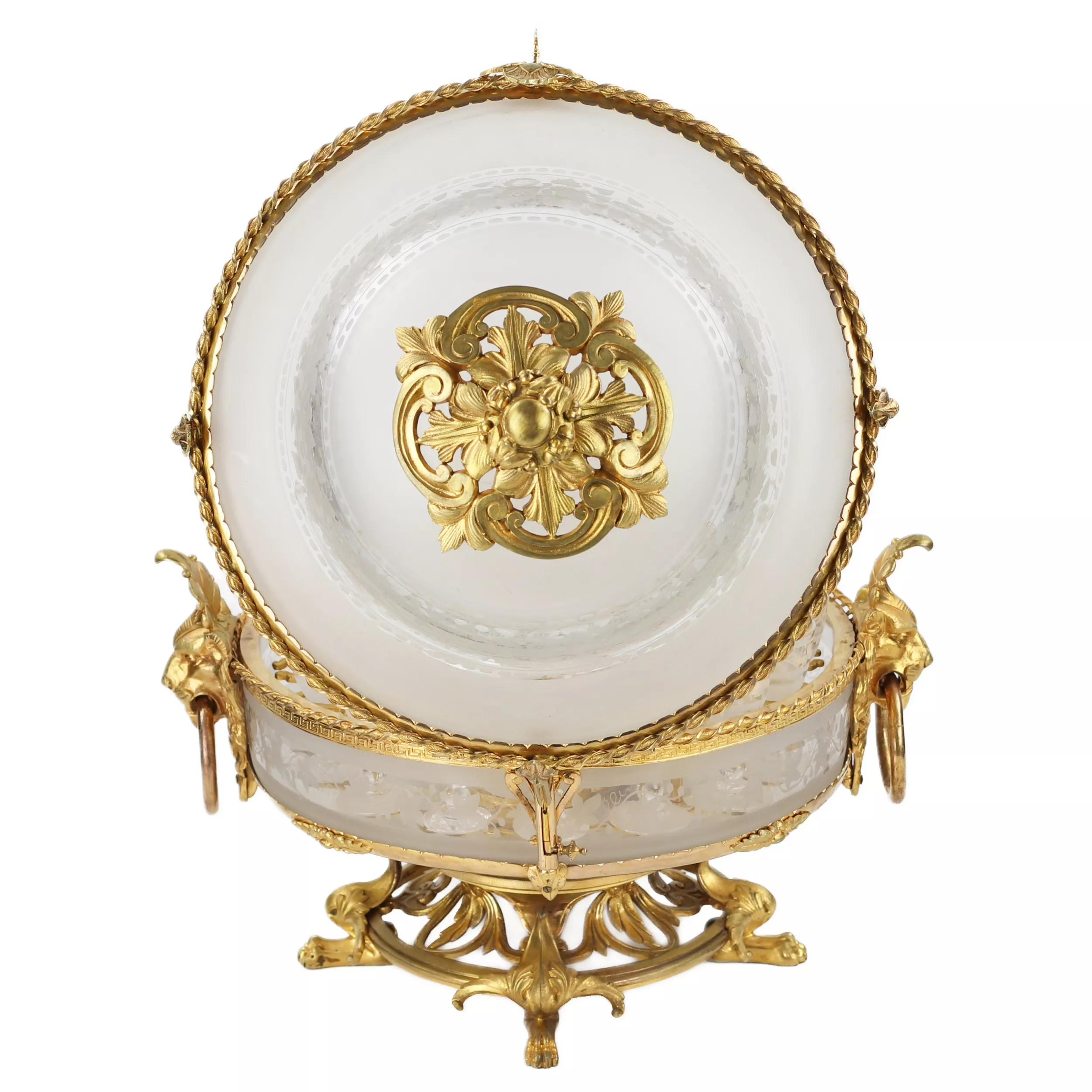 Ликерный бар из стекла и позолоченной бронзы периода Belle Époque. Baccarat. Франция. 