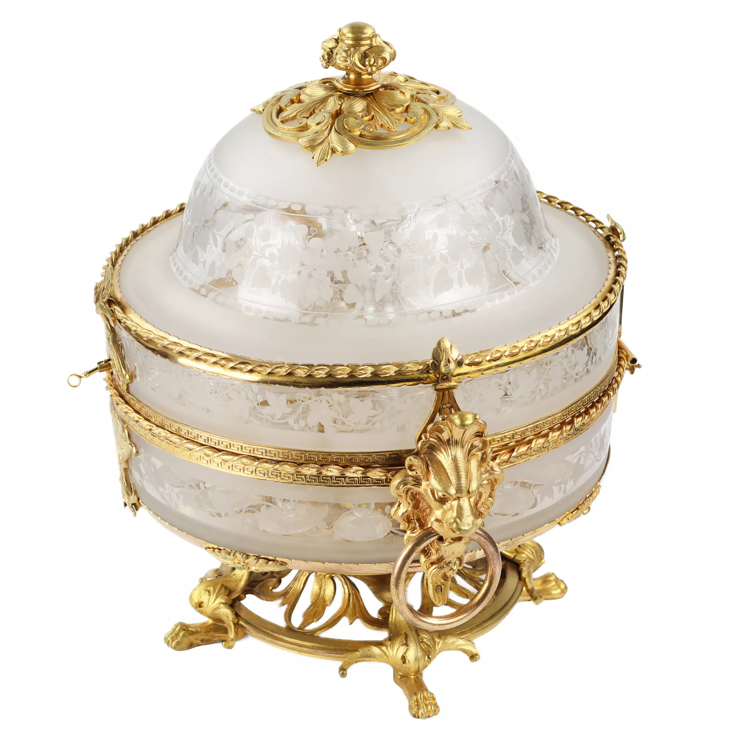 Ликерный бар из стекла и позолоченной бронзы периода Belle Époque. Baccarat. Франция. 