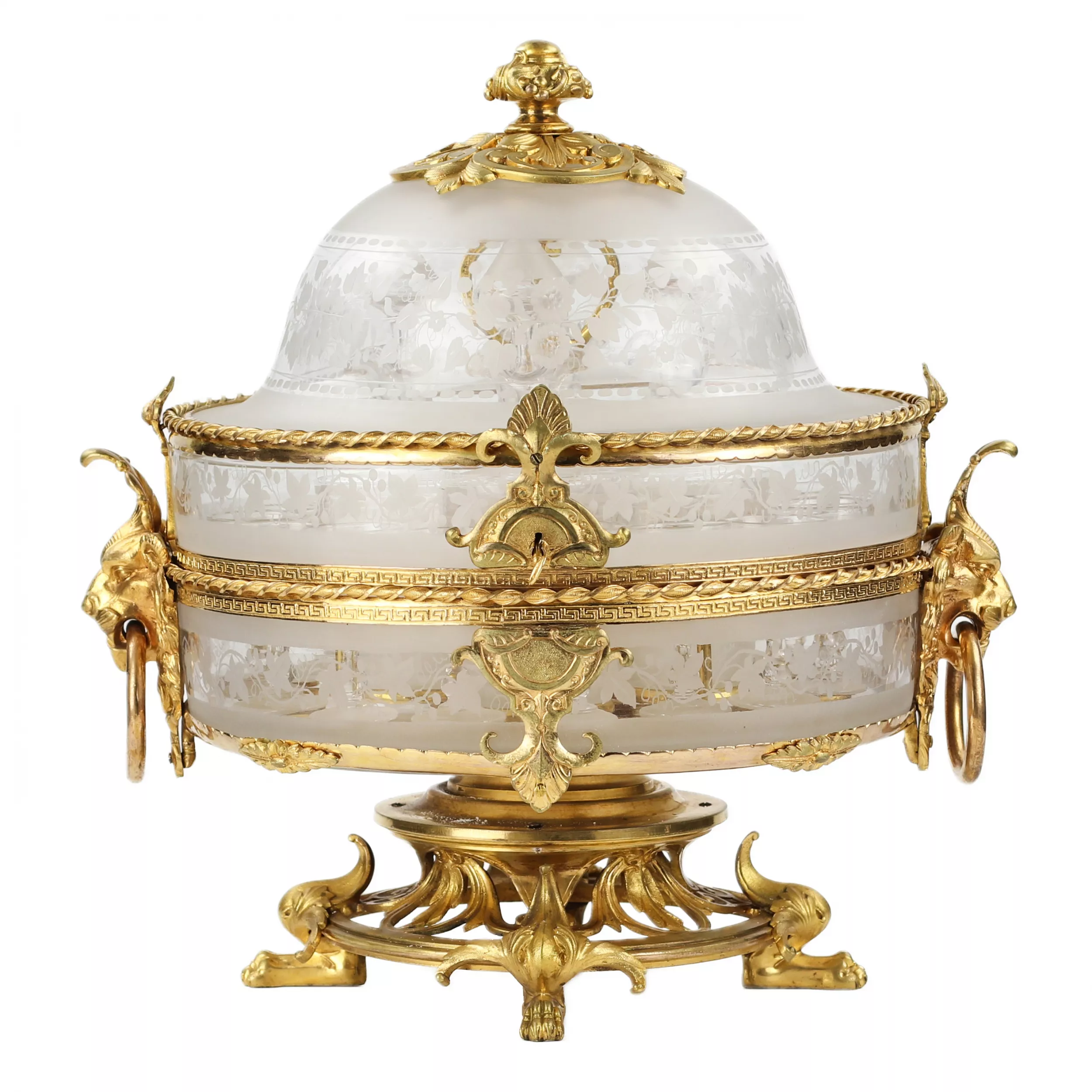 Ликерный бар из стекла и позолоченной бронзы периода Belle Époque. Baccarat. Франция. 