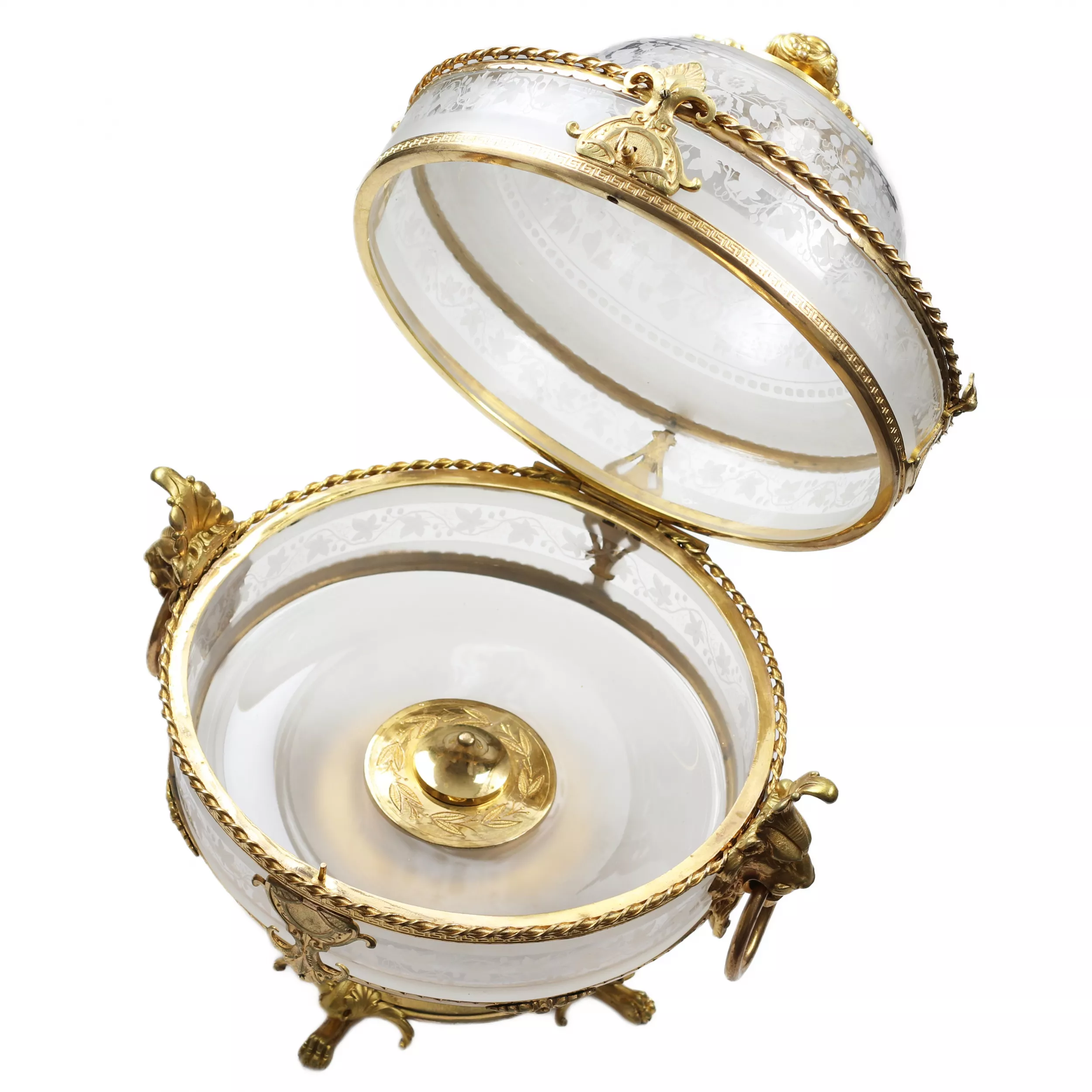 Ликерный бар из стекла и позолоченной бронзы периода Belle Époque. Baccarat. Франция. 