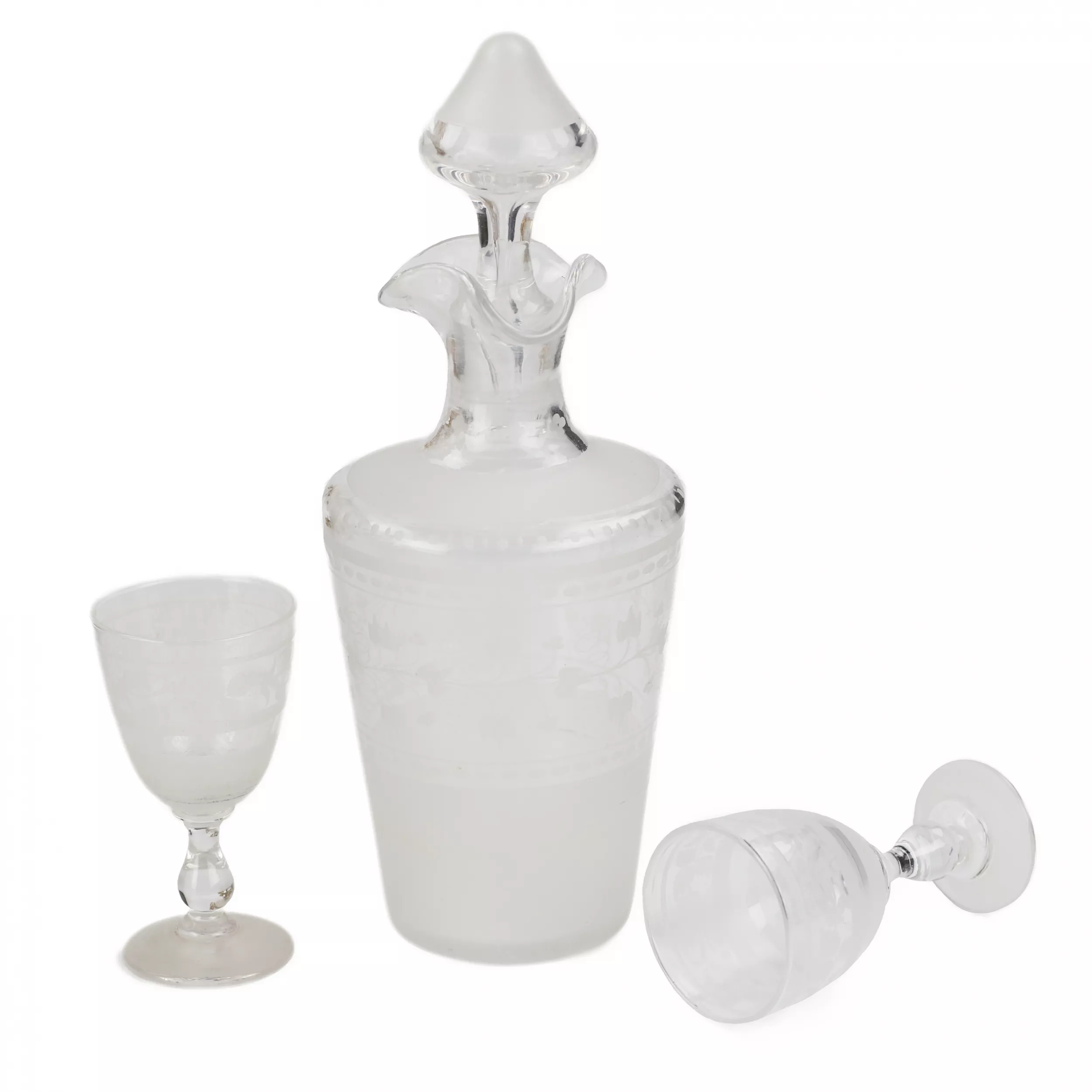 Ликерный бар из стекла и позолоченной бронзы периода Belle Époque. Baccarat. Франция. 