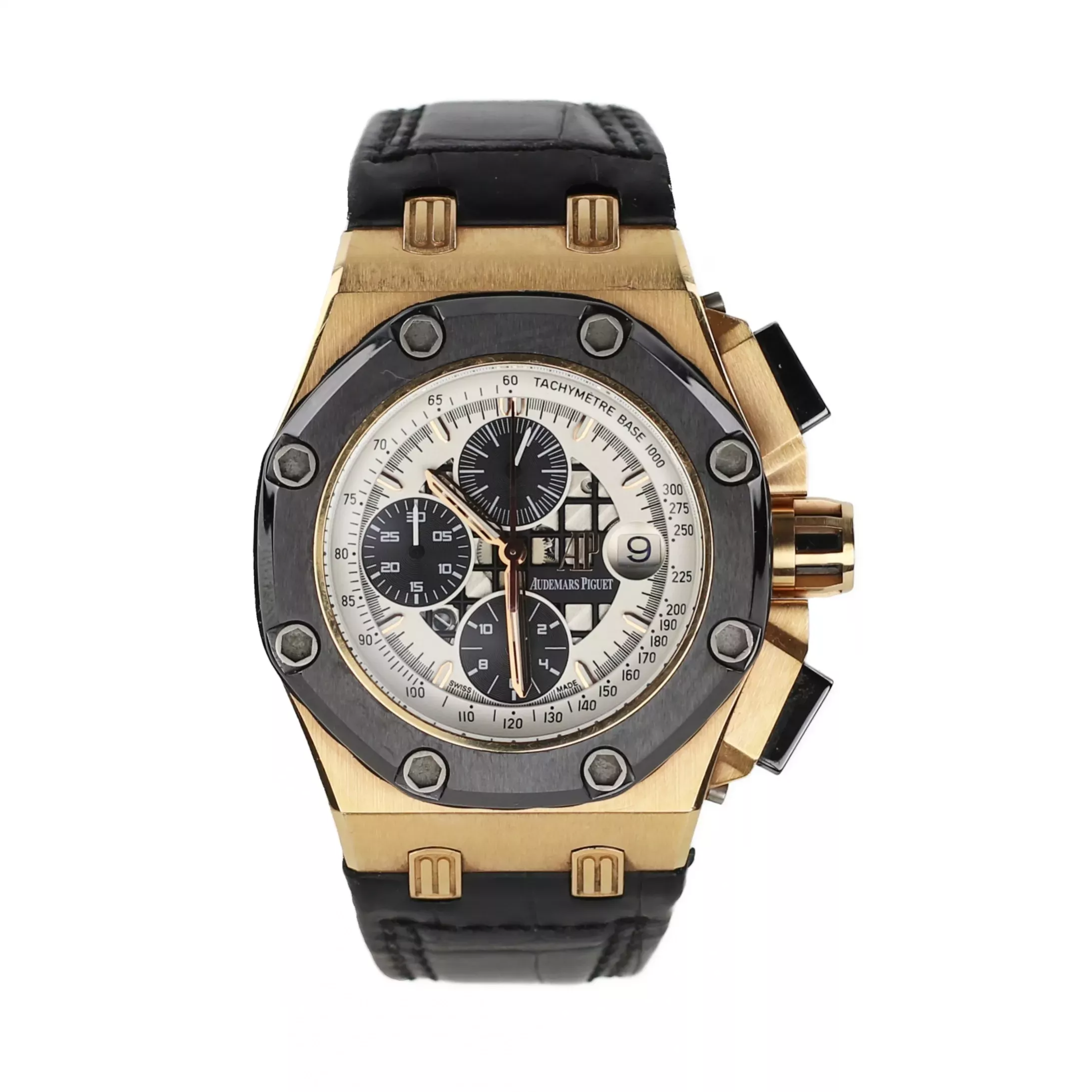 Montre homme en or 18 carats Audemars Piguet Royal Oak Offshore Rubens Barrichello 