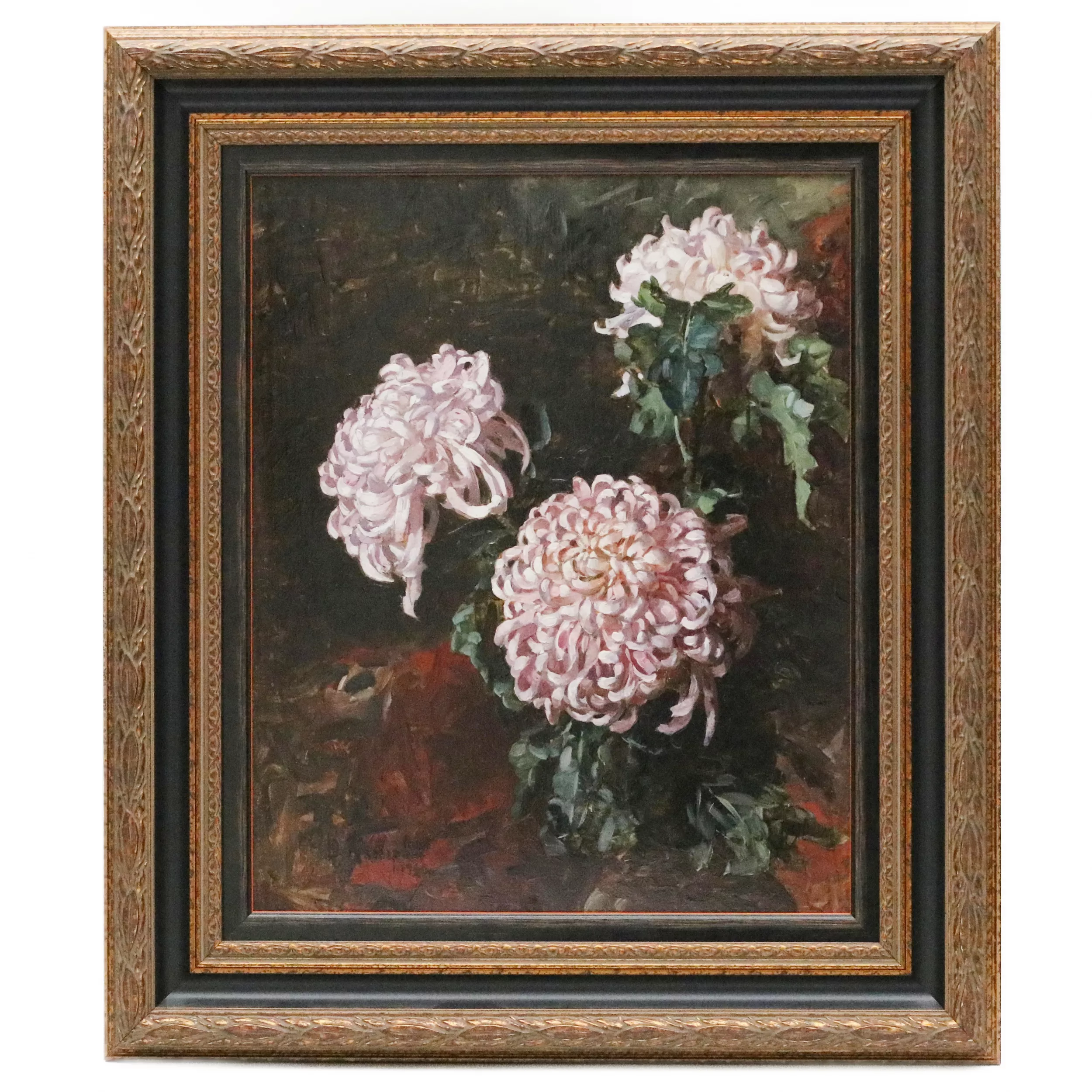 Julius  Klever Fils de trèfle. Nature morte de chrysanthèmes. 1920 