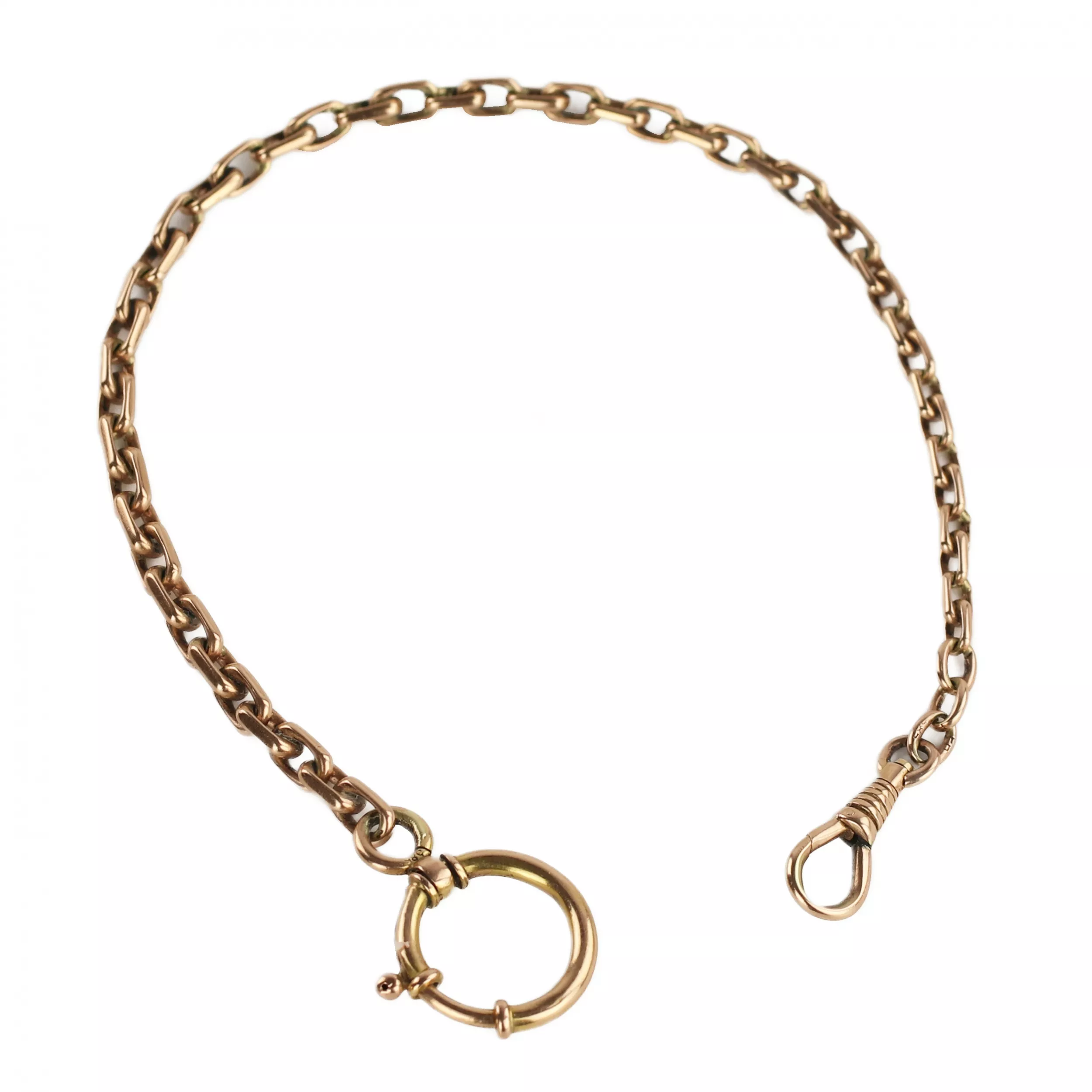 Montre de poche en or Uyisse Nardin du tournant des XIXème et XXème siècles. Dans une boîte et avec une chaîne en or. 