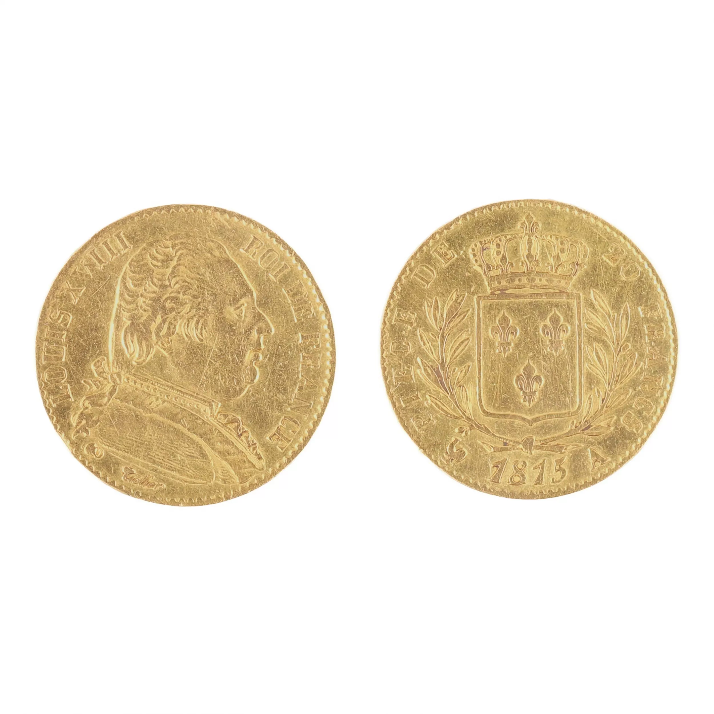 Pièce d&39;or 20 francs 1815. 