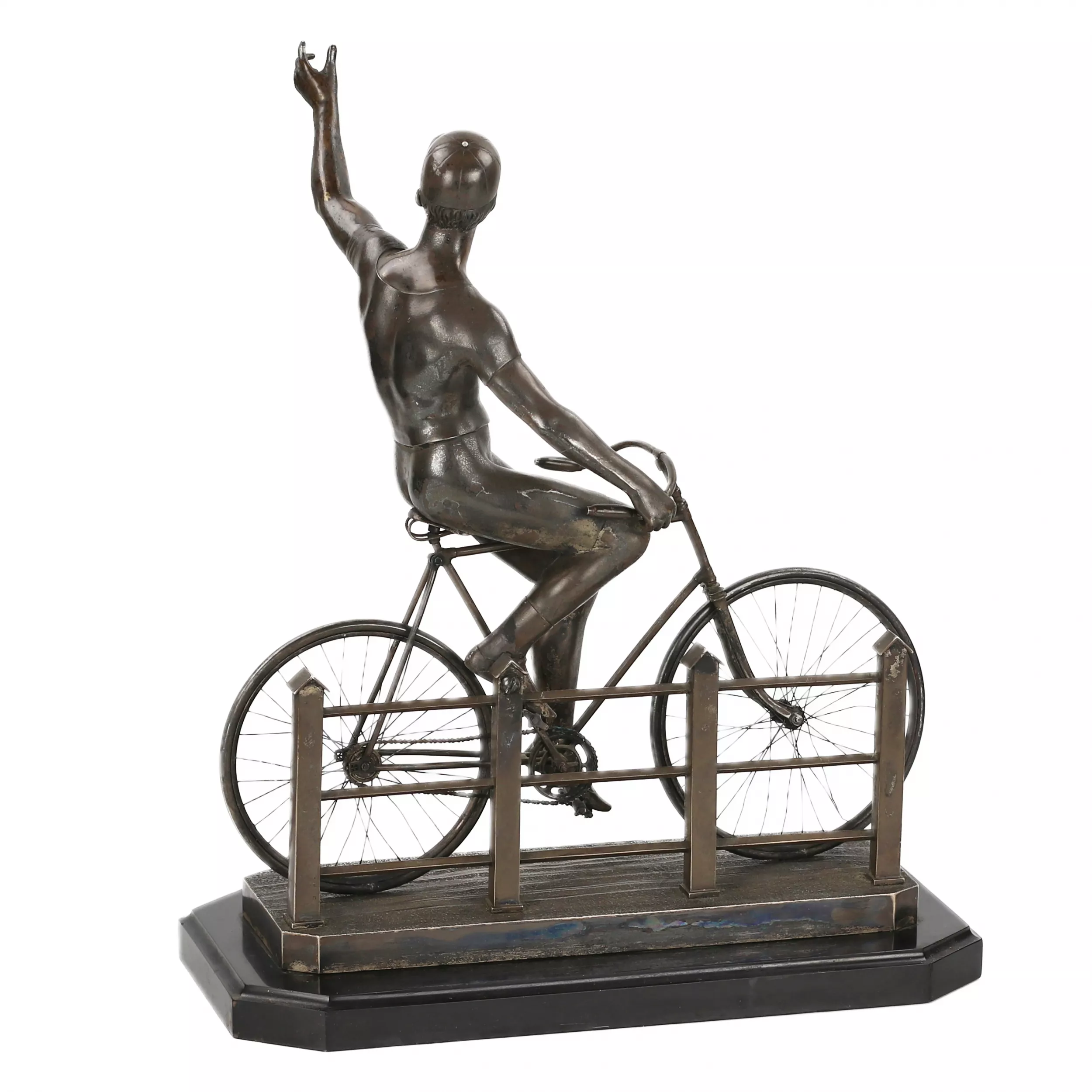 COMPOSITION COMMÉMORATIVE EN ARGENT PAR A. LYUBAVIN, SAINT-PÉTERSBOURG, 1896