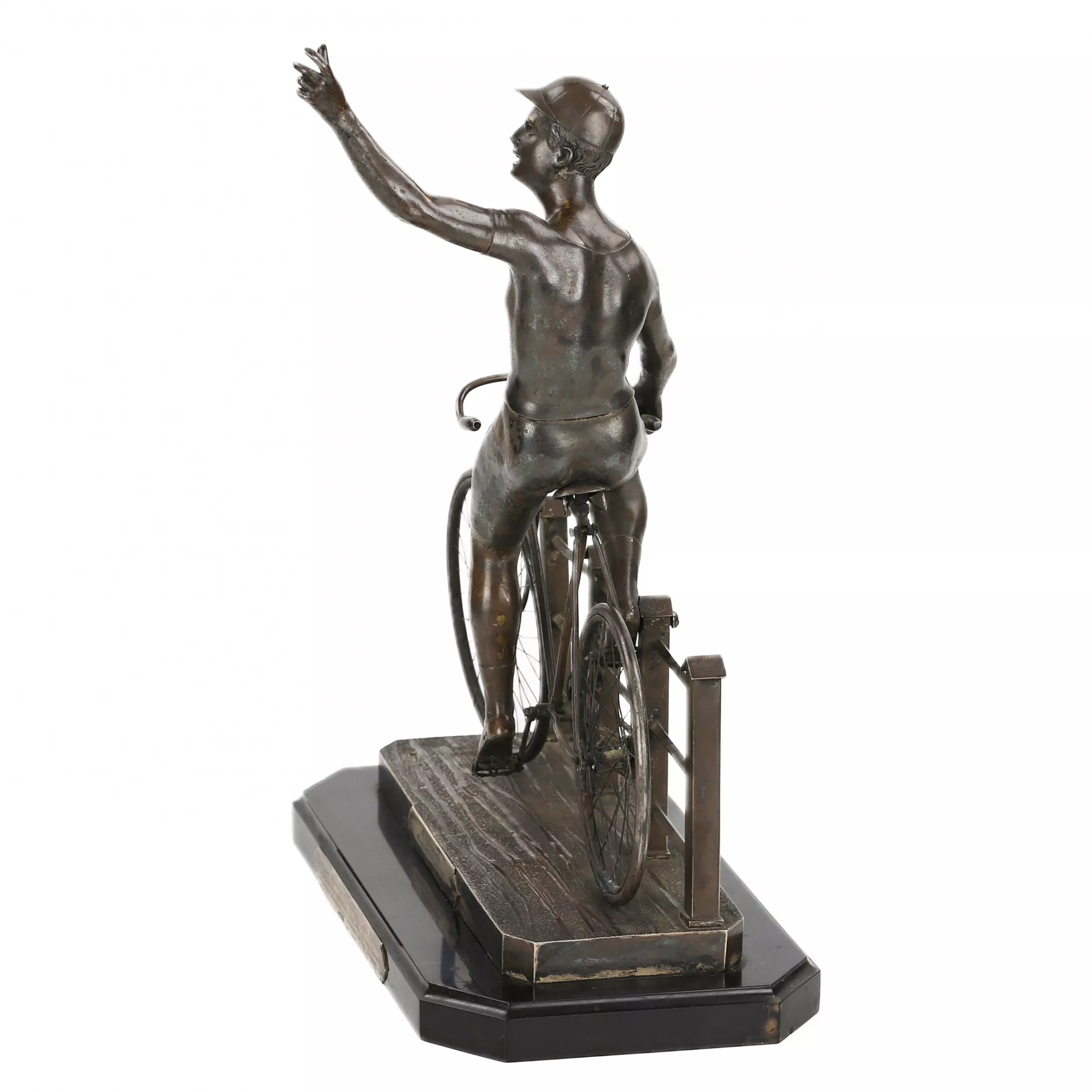 COMPOSITION COMMÉMORATIVE EN ARGENT PAR A. LYUBAVIN, SAINT-PÉTERSBOURG, 1896