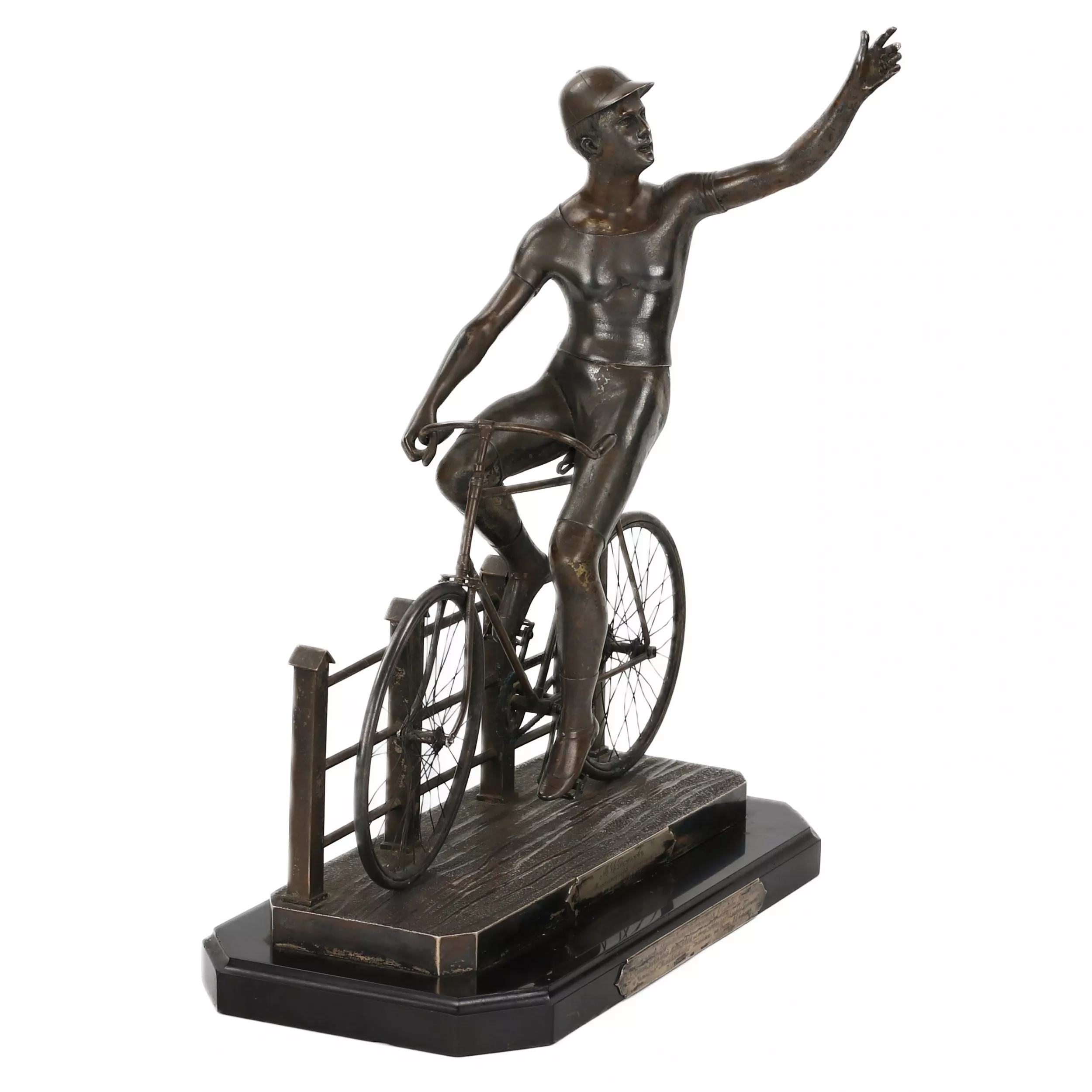 COMPOSITION COMMÉMORATIVE EN ARGENT PAR A. LYUBAVIN, SAINT-PÉTERSBOURG, 1896