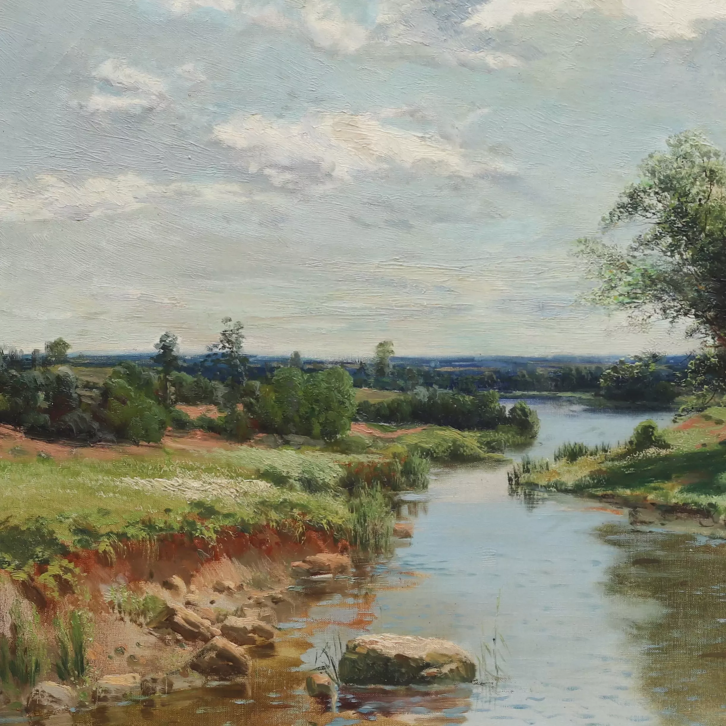 PAYSAGE. JOUR D’ÉTÉ. SEMION FIODOROV (1867–1910) RUSSIE, SECONDE MOITIÉ DU XIXe SIÈCLE