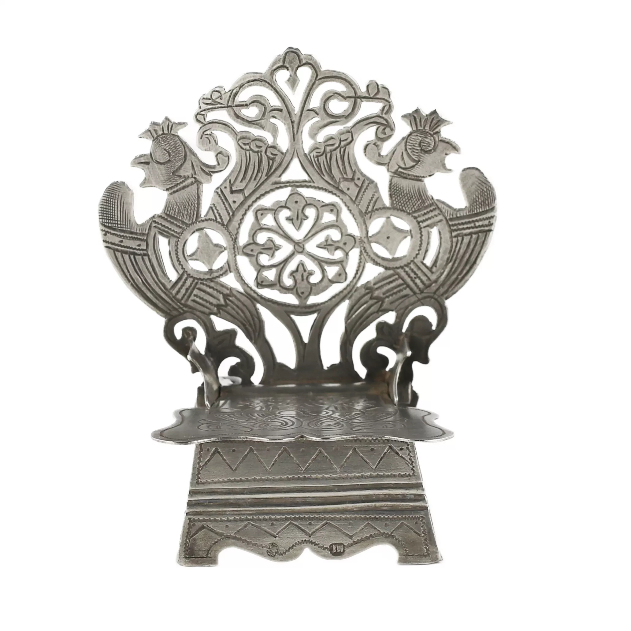 Mikhail Goloshchapov, Silver salt shaker-throne. 1899-1908 