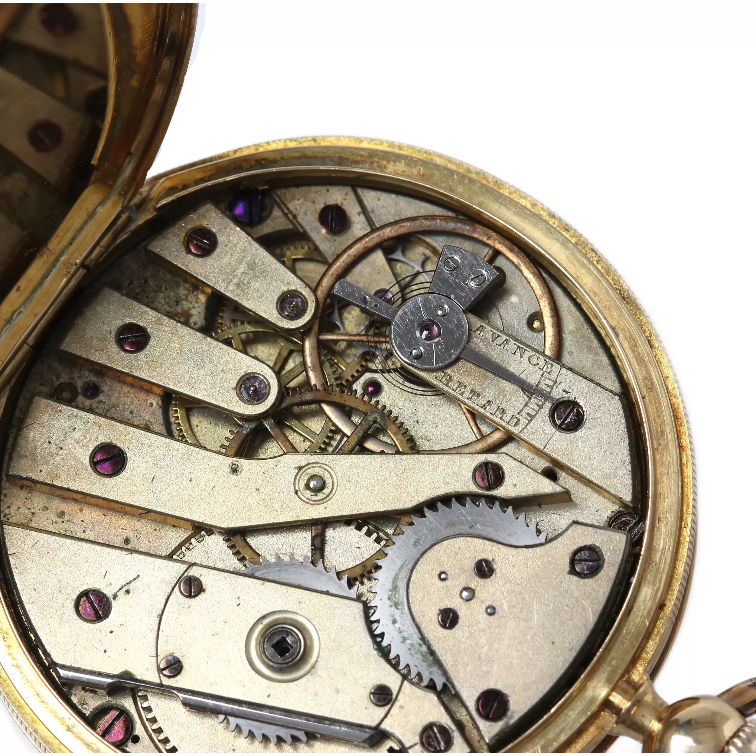 Montre de poche en or 18 carats de la marque Patek & Cie à l`effigie d`Aušros vartai à Vilnius. Suisse 1845-1850