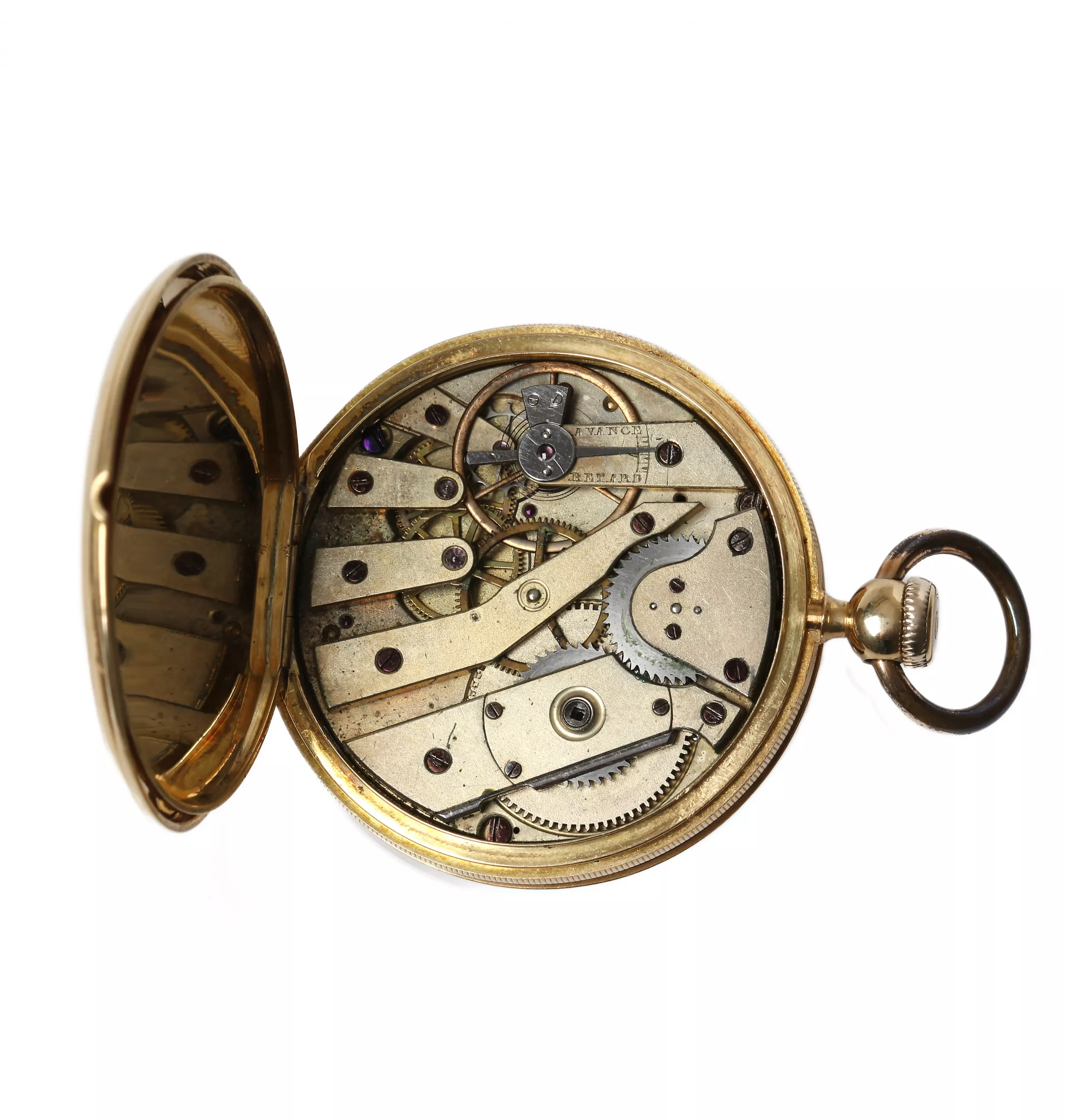 Montre de poche en or 18 carats de la marque Patek & Cie à l`effigie d`Aušros vartai à Vilnius. Suisse 1845-1850
