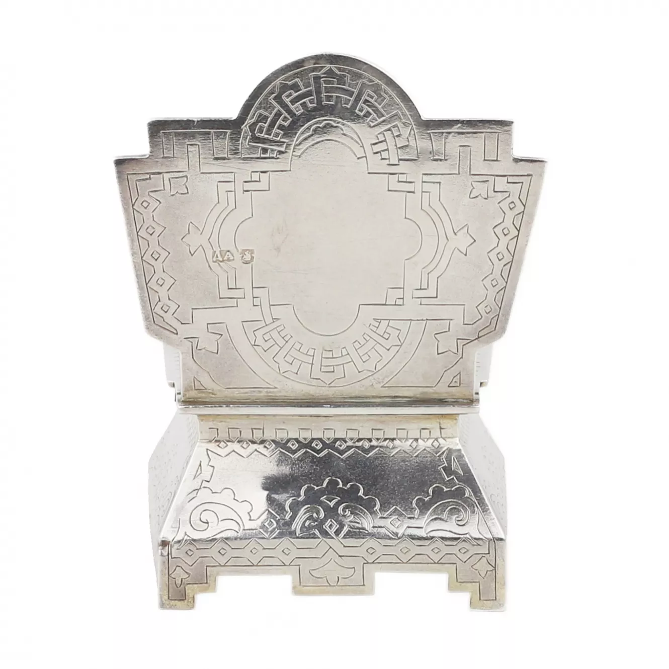 Russian silver salt shaker. Dmitry Alexandrov. Moscow 1883 