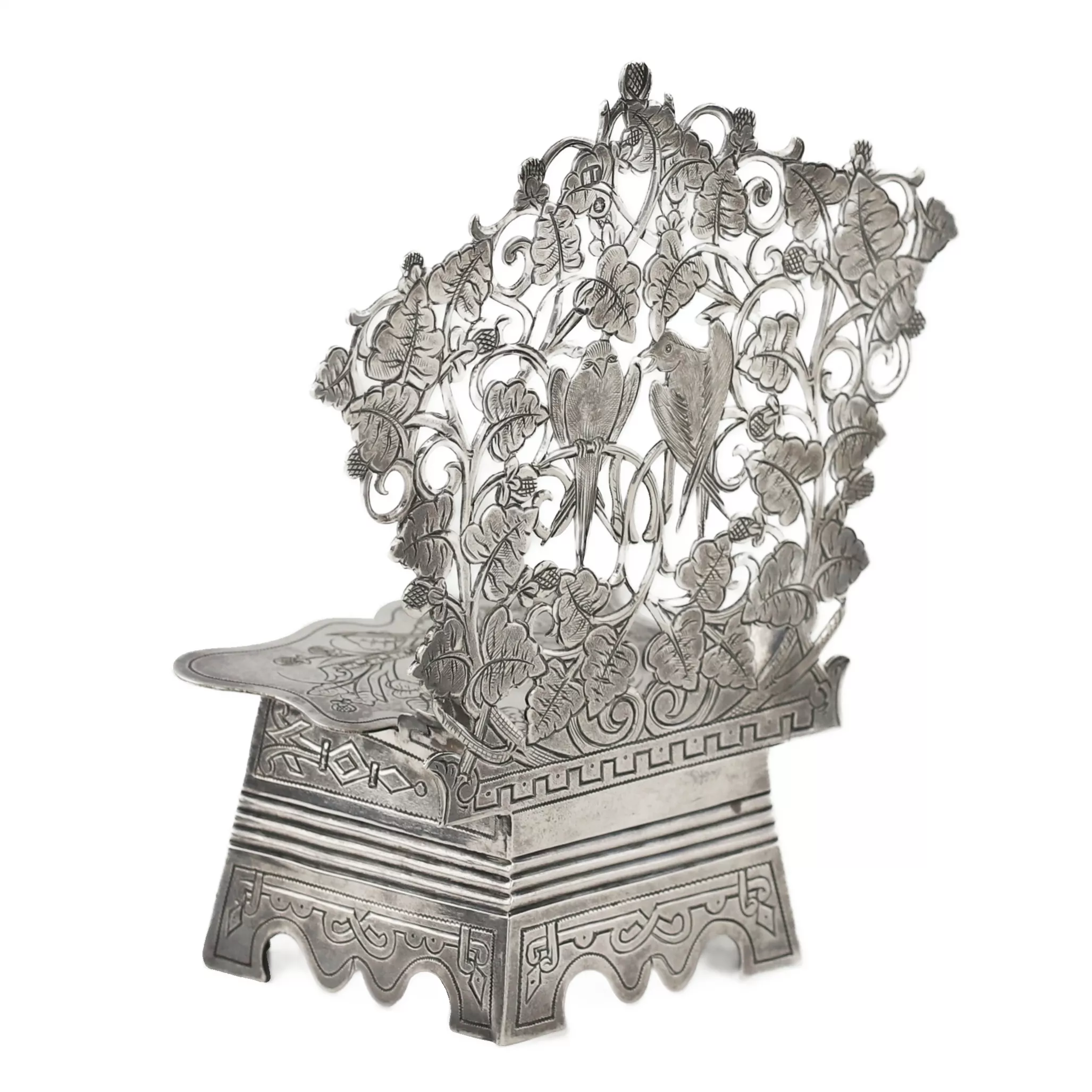 Salière russe en argent. Mikhaïl Goloshchanov Moscou, fin du XIXe siècle. 
