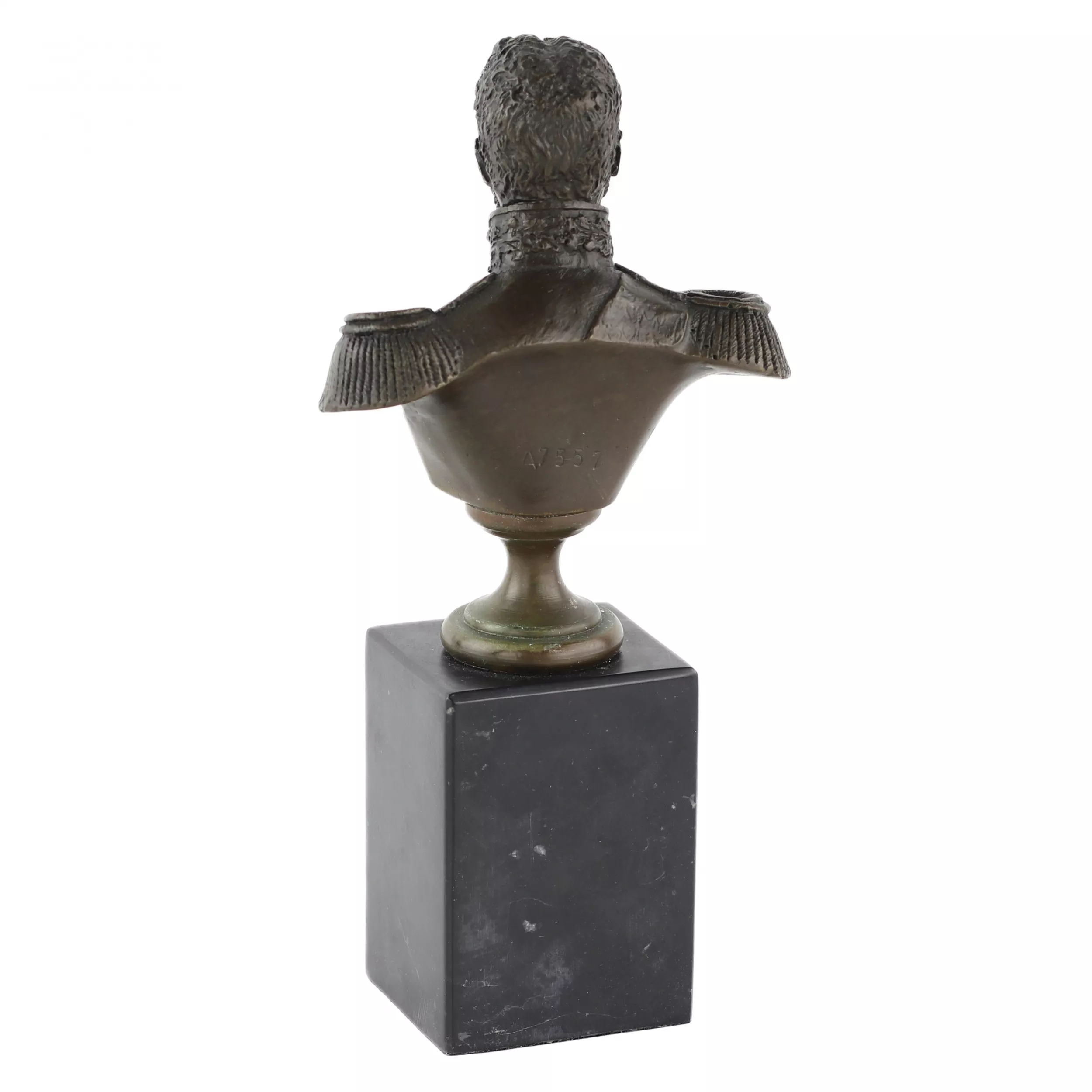  Bronze bust of the Russian general Bagration. 