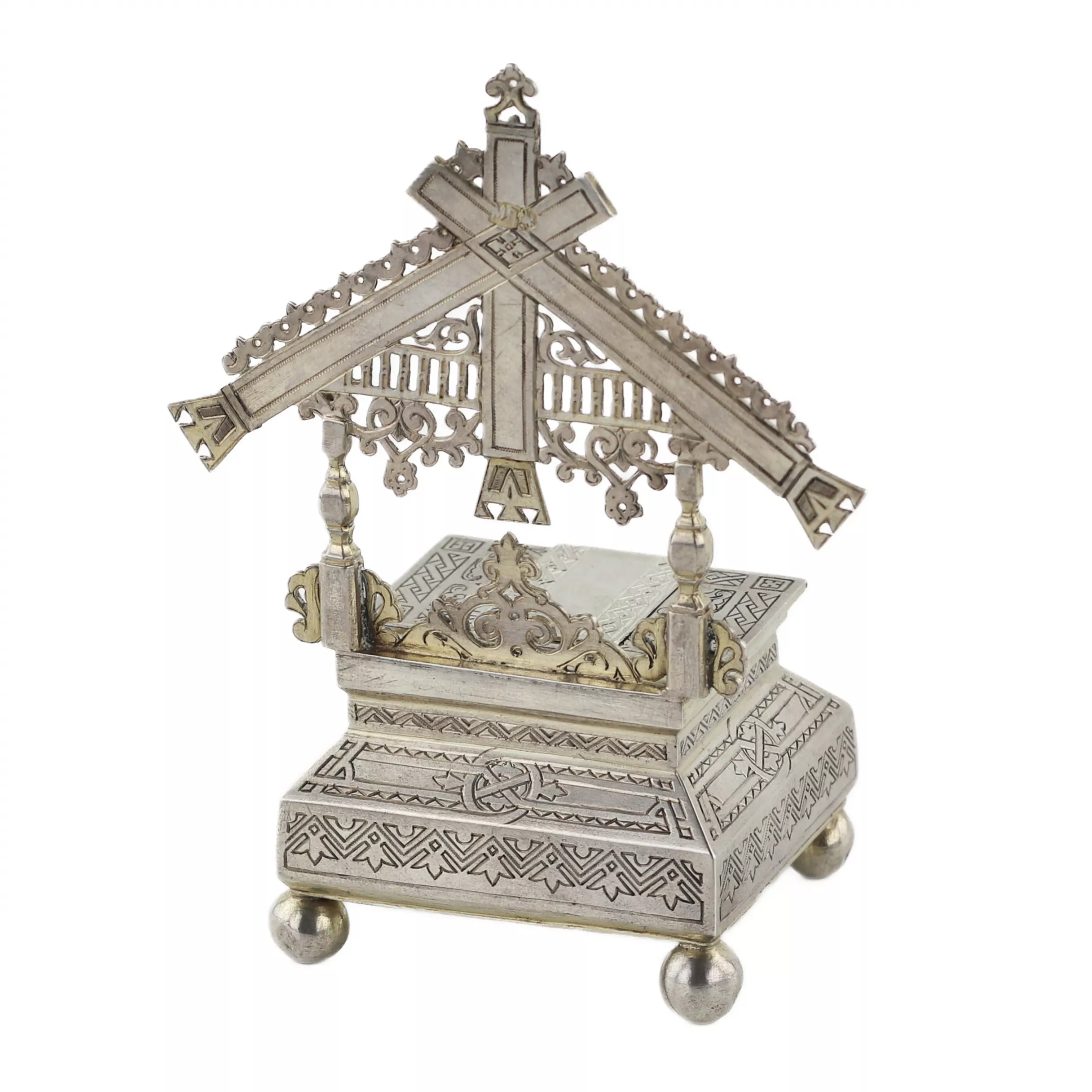 Salière russe en argent. Dmitri Pastukhov Moscou 1888. 