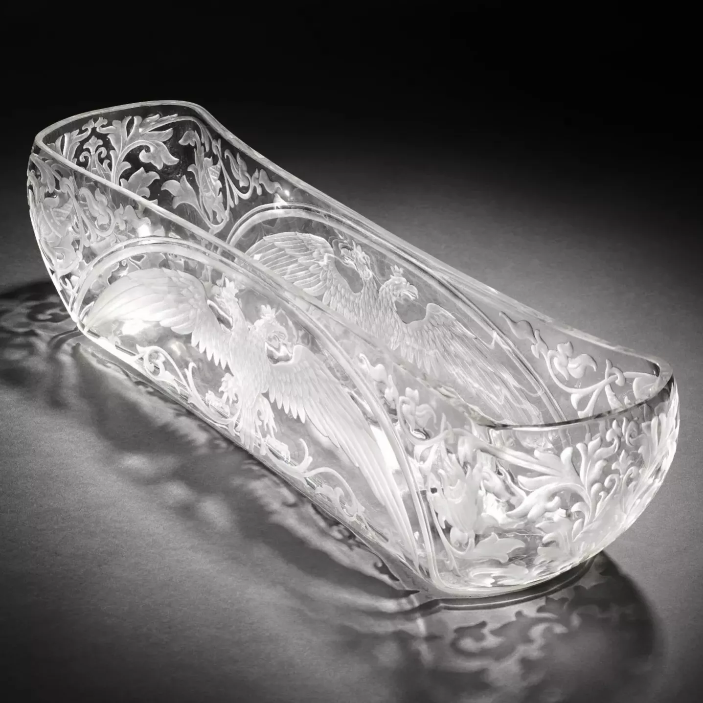 RUSSIAN CRYSTAL JARDINIÈRE OF THE IMPERIAL GLASS FACTORY RUSSIA, SAINT PETERSBURG, 1912