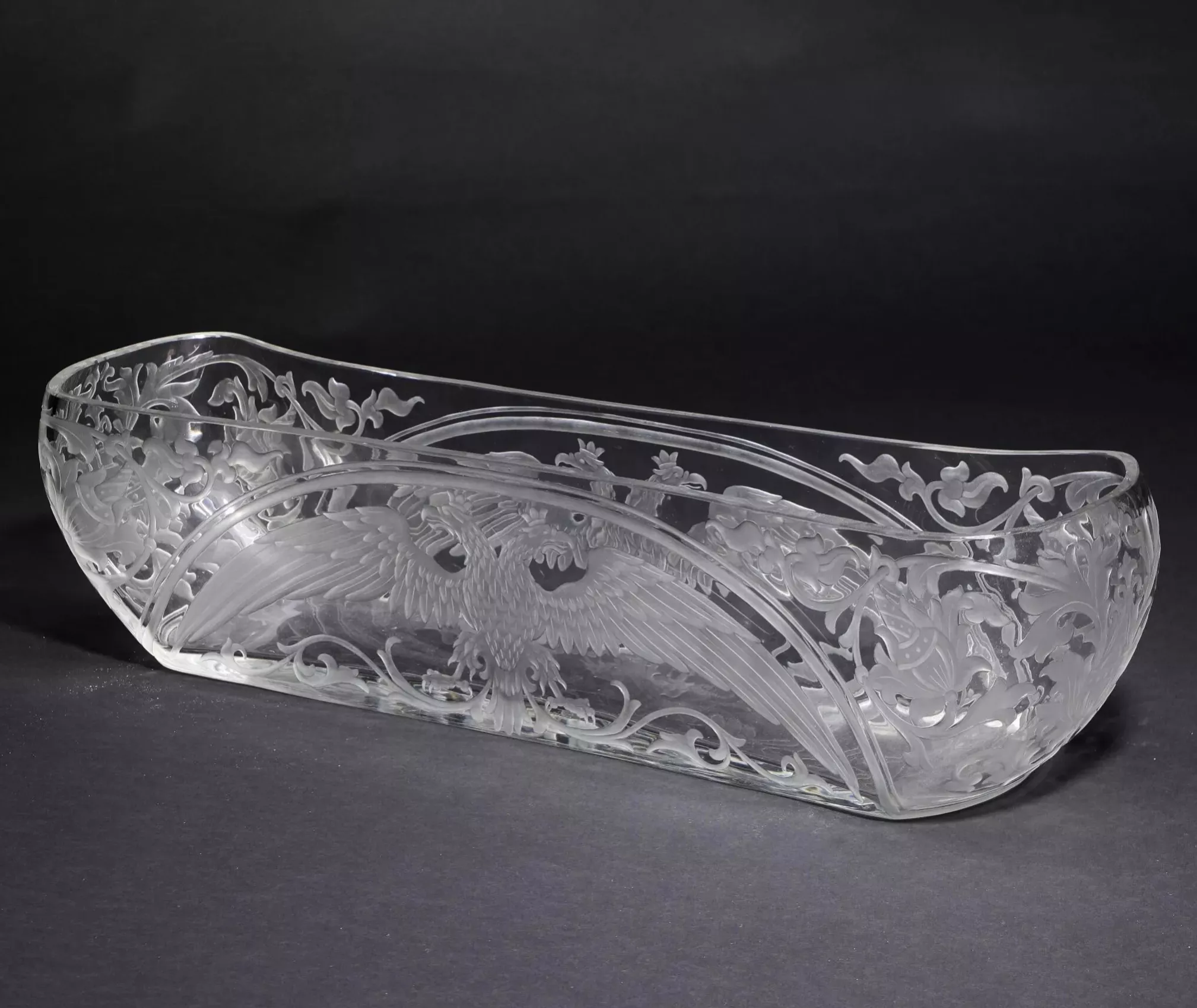 RUSSIAN CRYSTAL JARDINIÈRE OF THE IMPERIAL GLASS FACTORY RUSSIA, SAINT PETERSBURG, 1912