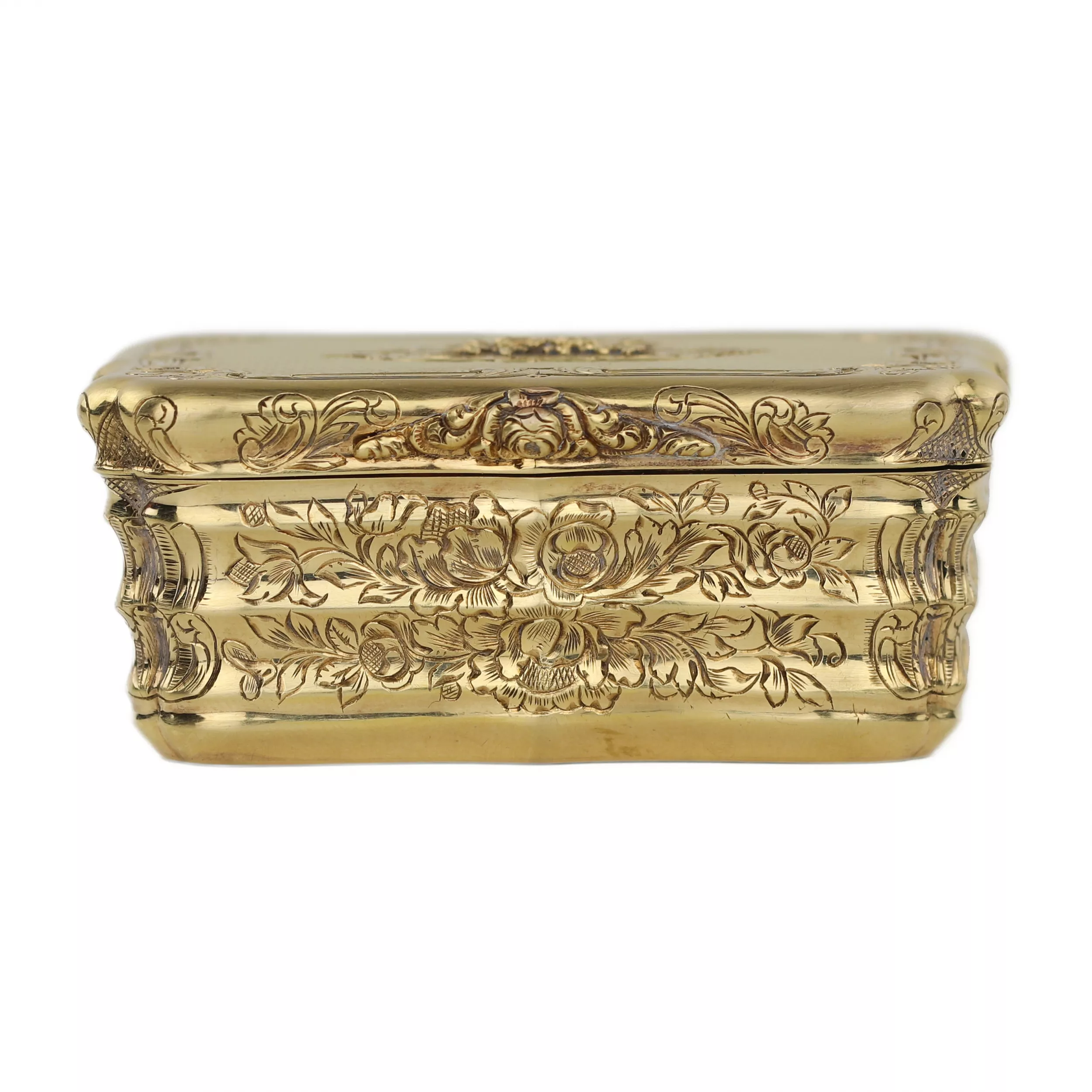 Tabatière dorée, de Charles Colin, Hanau, vers 1830.