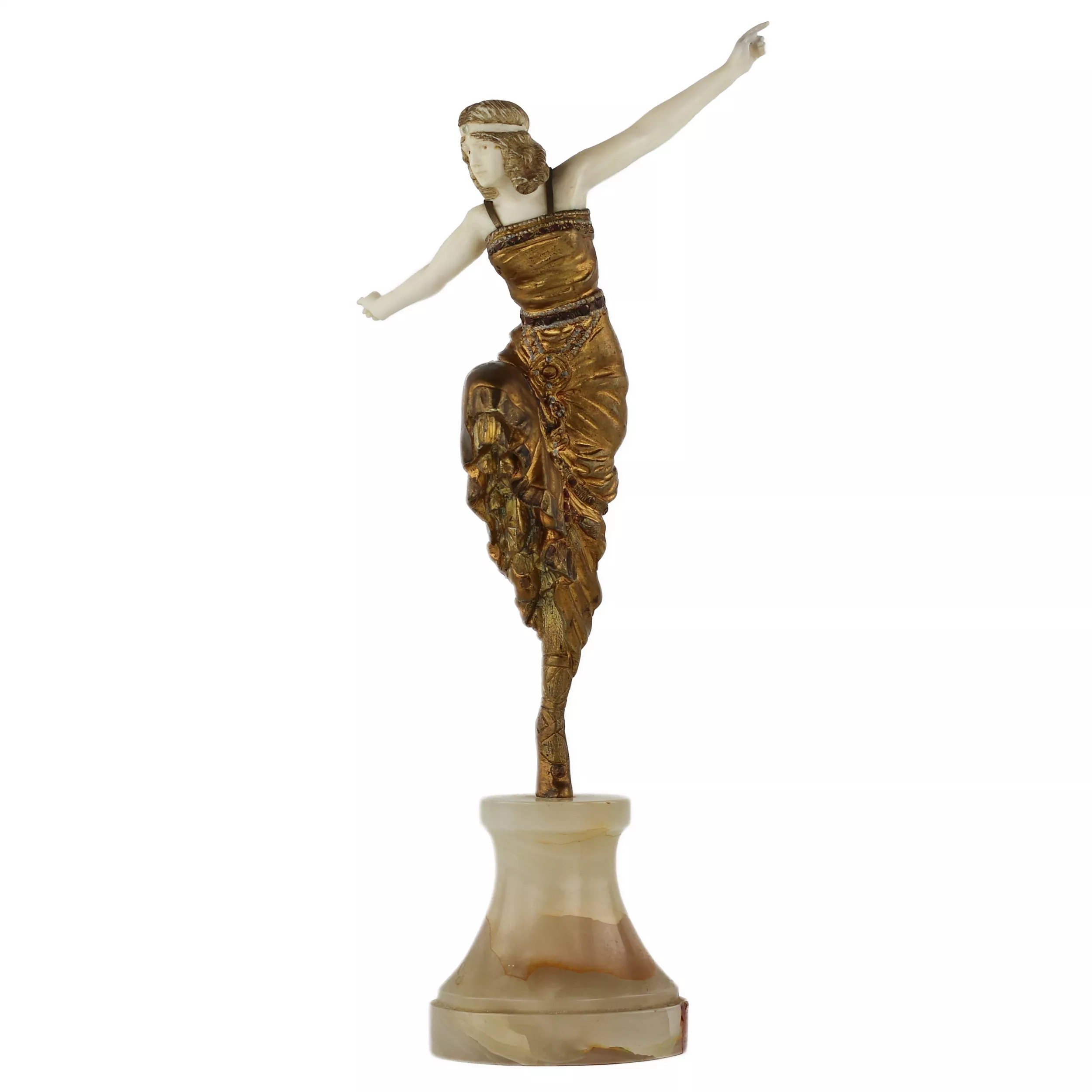 Бронзовая фигура Русская танцовщица. Paul PHILIPPE 1920 г.