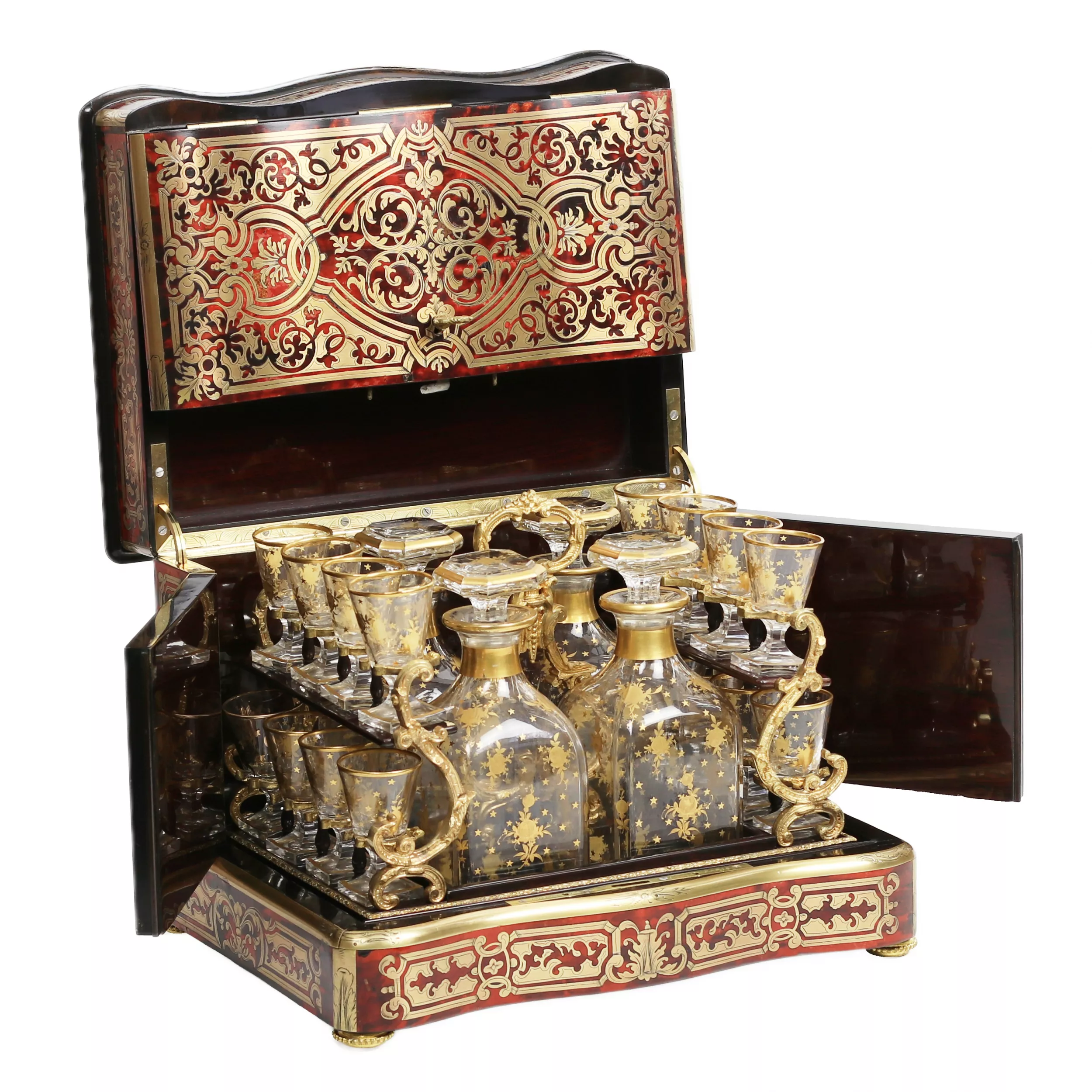 CARRIAGE CAVE À LIQUEUR BY TAHAN IN THE NAPOLEON III STYLE. FRANCE, THIRD QUARTER OF THE 19TH CENTURY