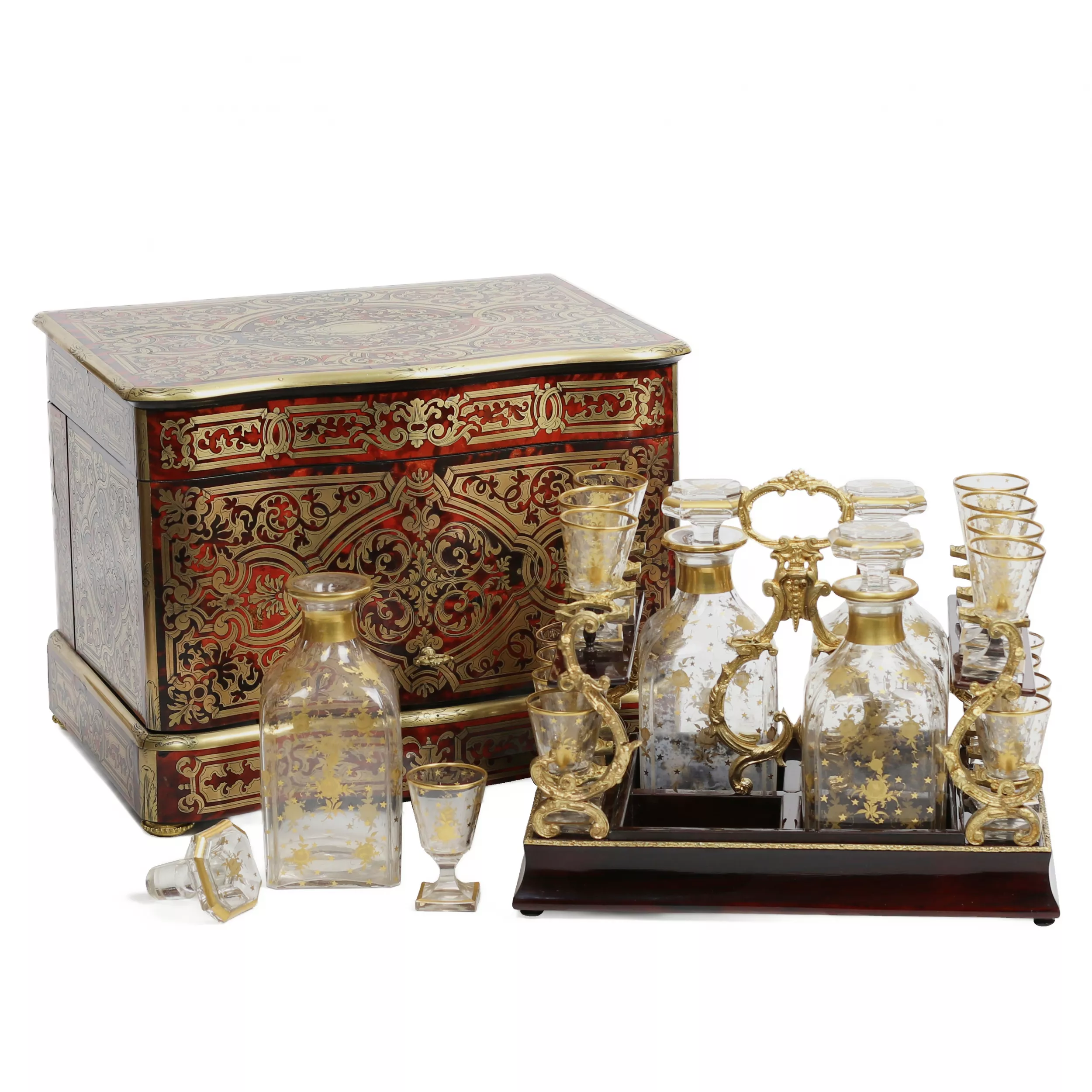 CARRIAGE CAVE À LIQUEUR BY TAHAN IN THE NAPOLEON III STYLE. FRANCE, THIRD QUARTER OF THE 19TH CENTURY