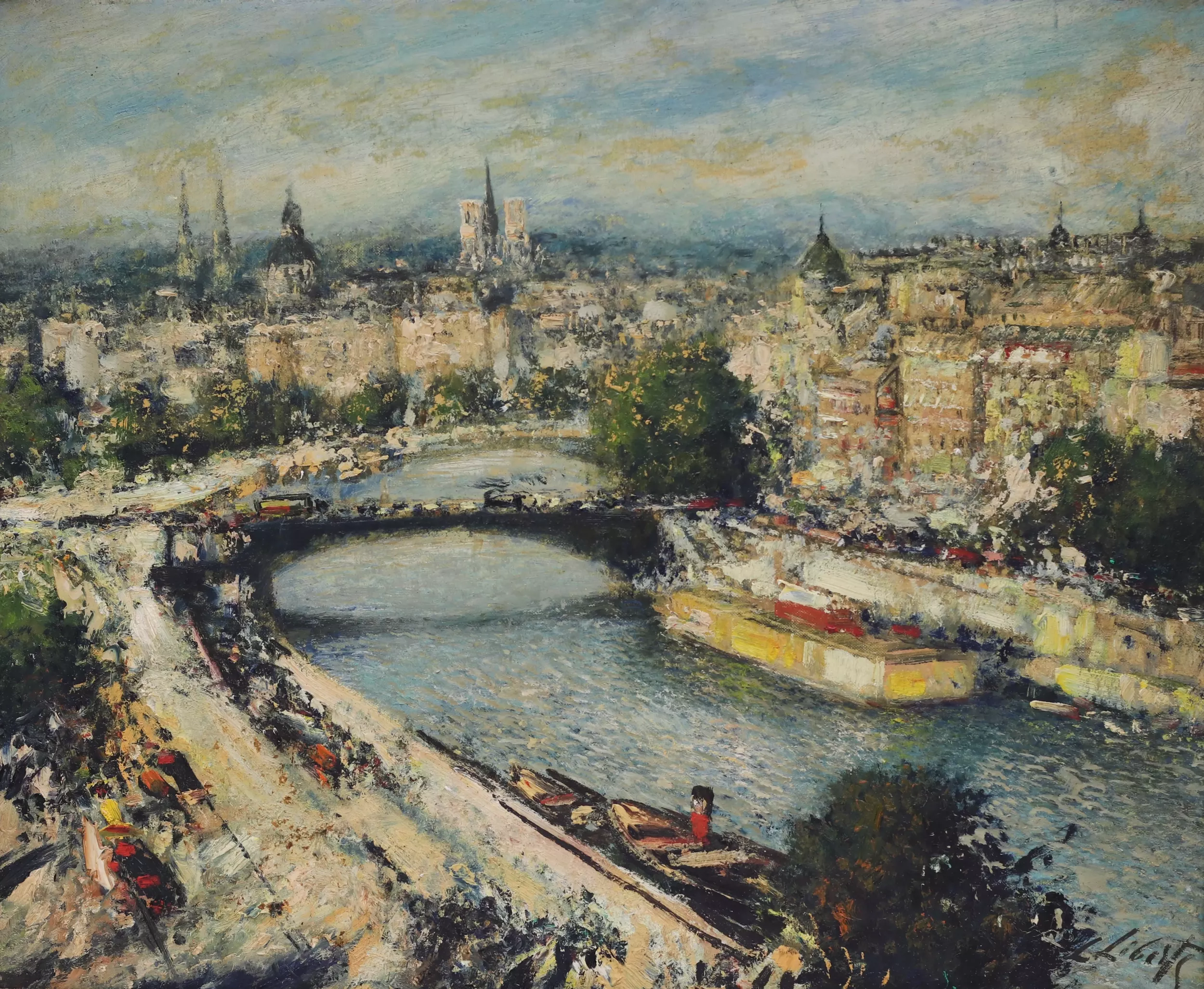 Лудольф Либертс (1895–1959) Набережная Сены. 