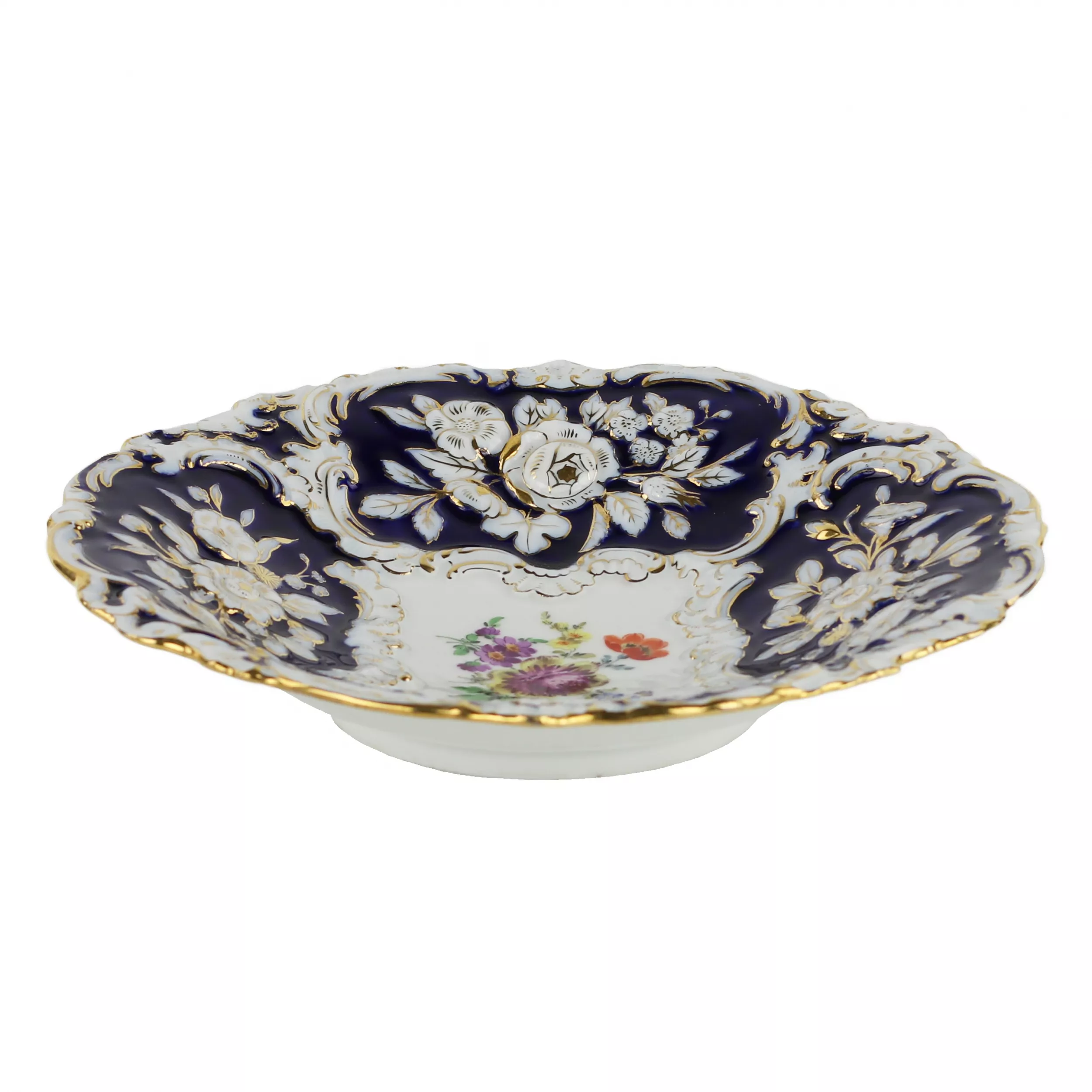 Magnifique plat en porcelaine de Meissen de la période 1934-1945 