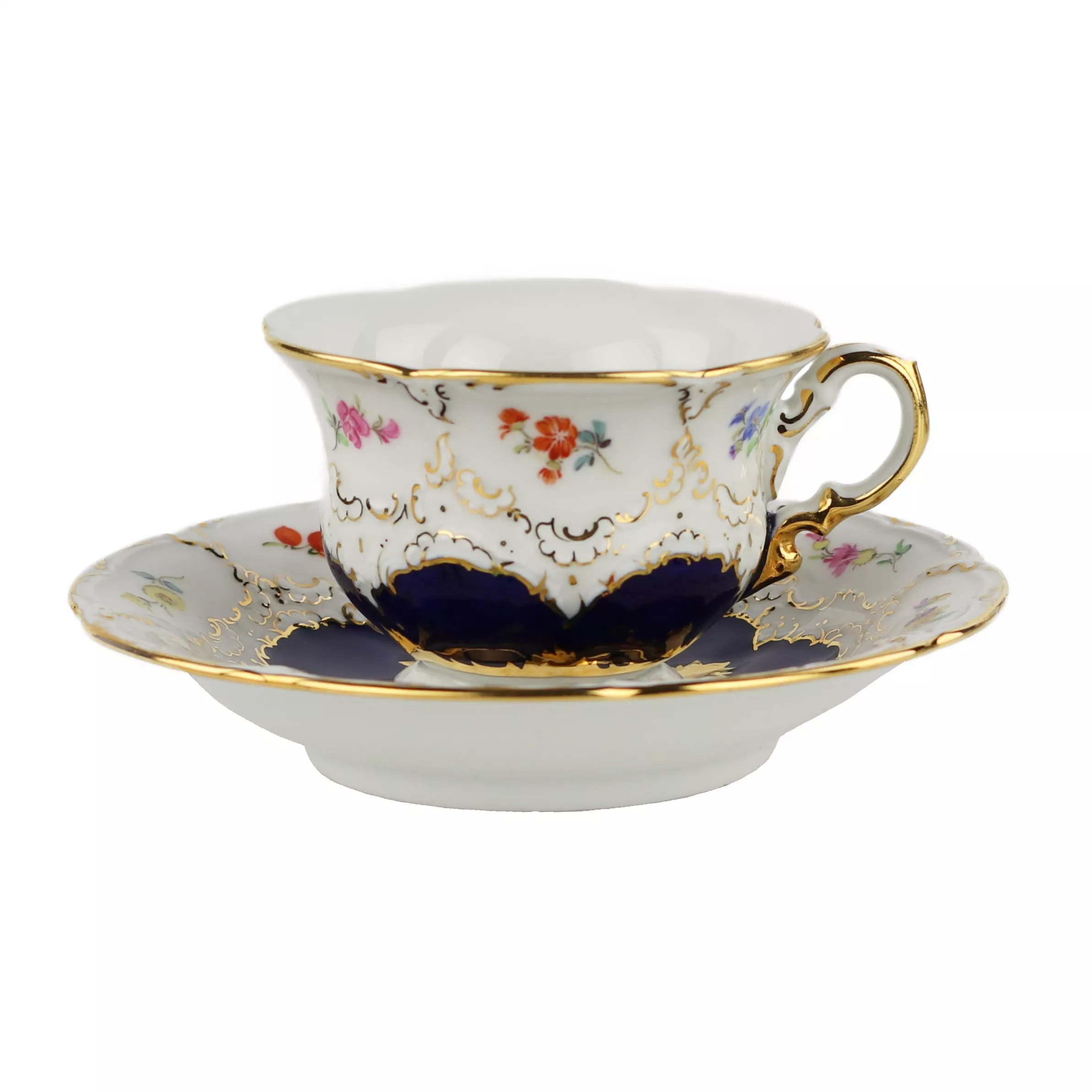 SERVICE À CAFÉ MEISSEN B-FORM POUR SIX PERSONNES ALLEMAGNE, MEISSEN, XXᵉ SIÈCLE