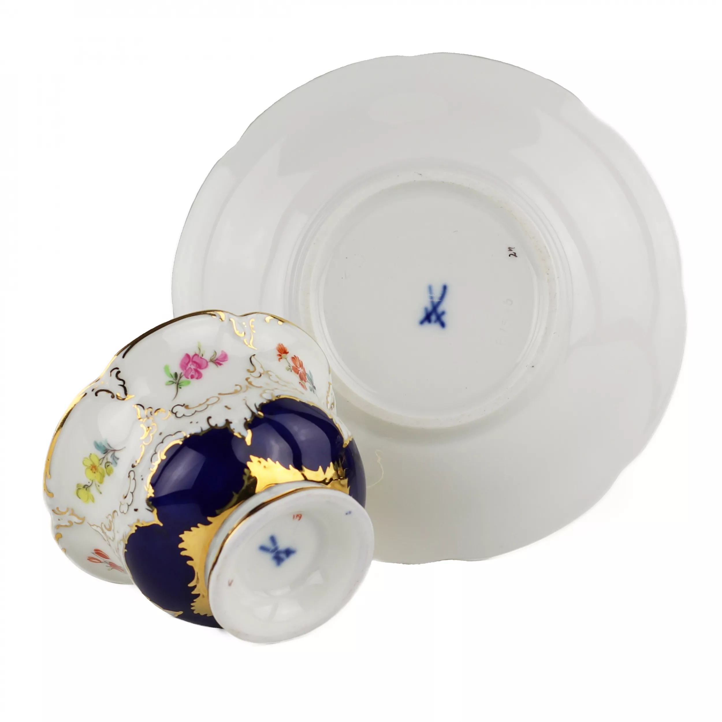 SERVICE À CAFÉ MEISSEN B-FORM POUR SIX PERSONNES ALLEMAGNE, MEISSEN, XXᵉ SIÈCLE