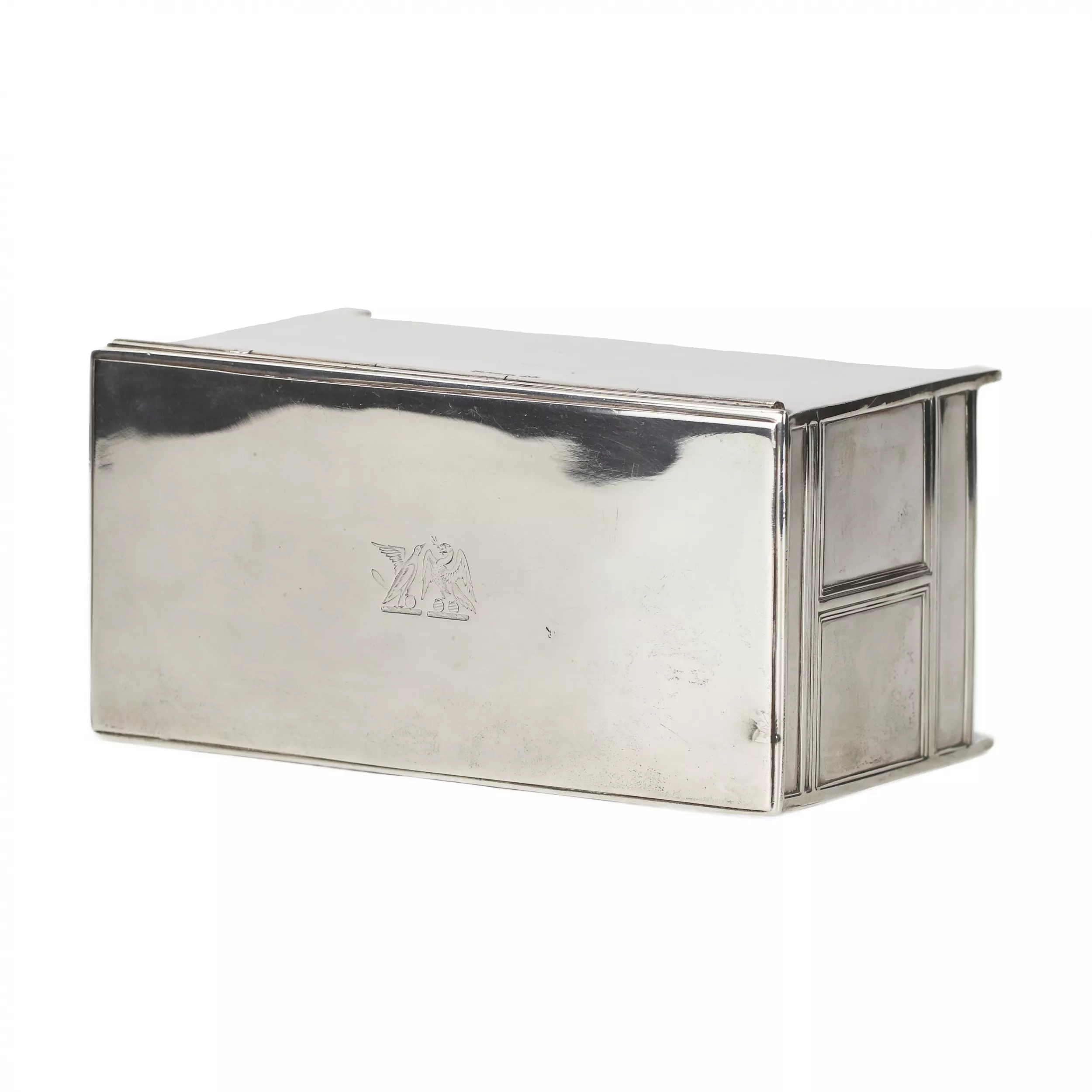Boîte en argent pour ranger les cigares. Elkington & Co Ltd, Angleterre, Sheffield, 1910 