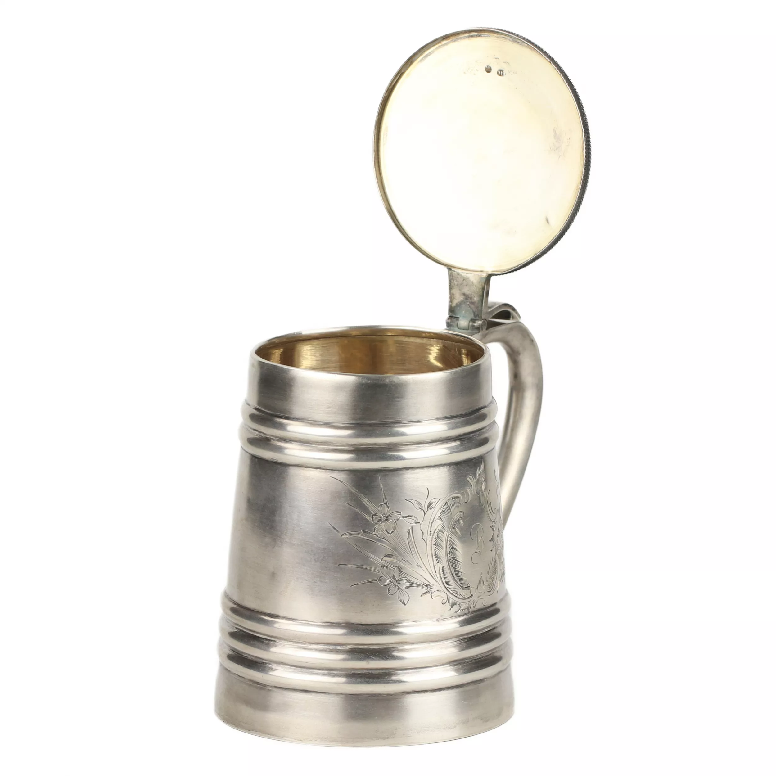 Chope à bière russe en argent. Sokolov V. T. Moscou 1899–1908 