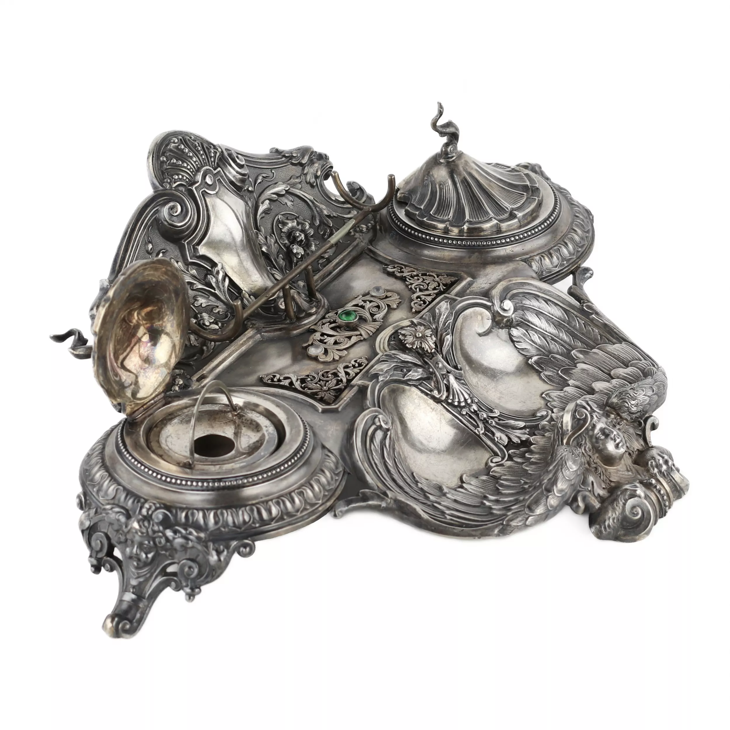Instrument d`écriture en argent. Henrik Wigström.Faberge.Fin du 19e siècle 
