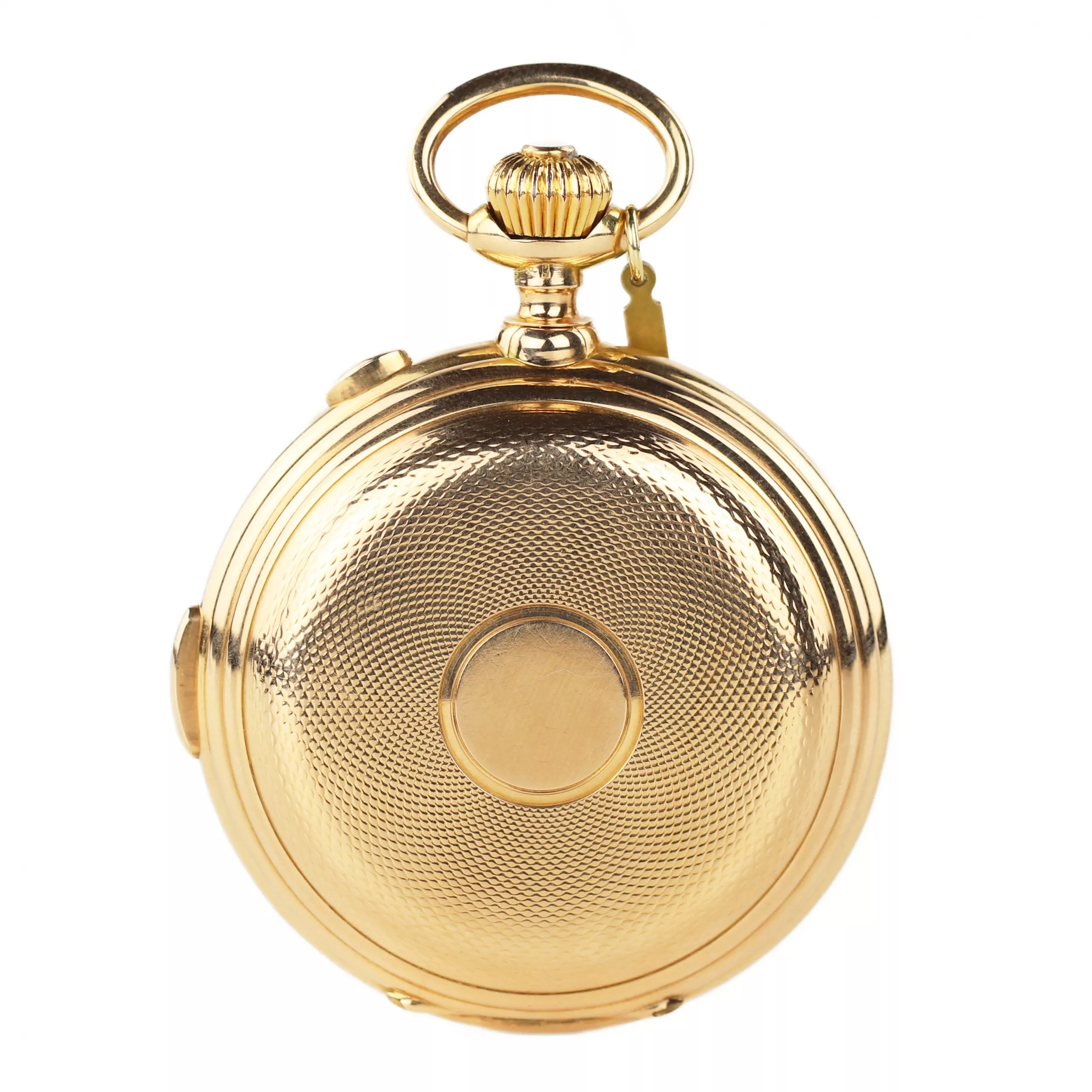  Répétition minutes, chronographe, triple quantième, phases de lune. Or 14 K. Le Phare pour la Russie. au tournant des XIXème et XXème siècles. 