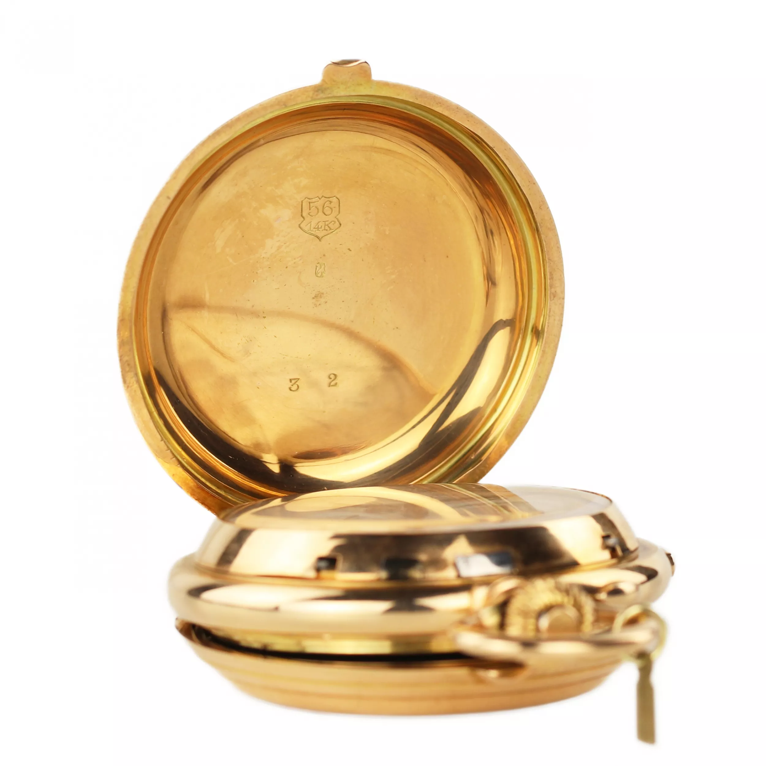 Répétition minutes, chronographe, triple quantième, phases de lune. Or 14 K. Le Phare pour la Russie. au tournant des XIXème et XXème siècles. 