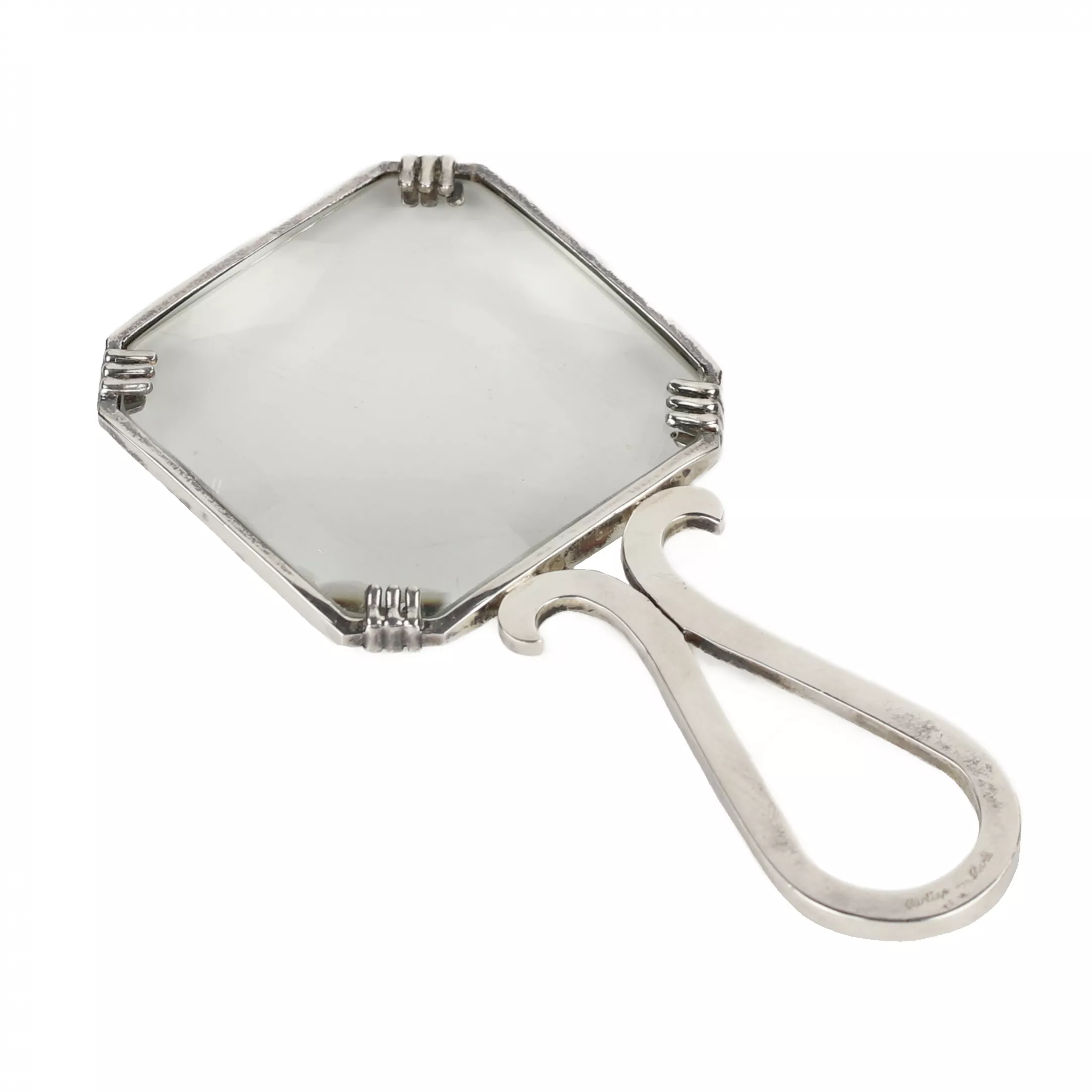 Rare loupe CARTIER en argent. France 20ème siècle. 