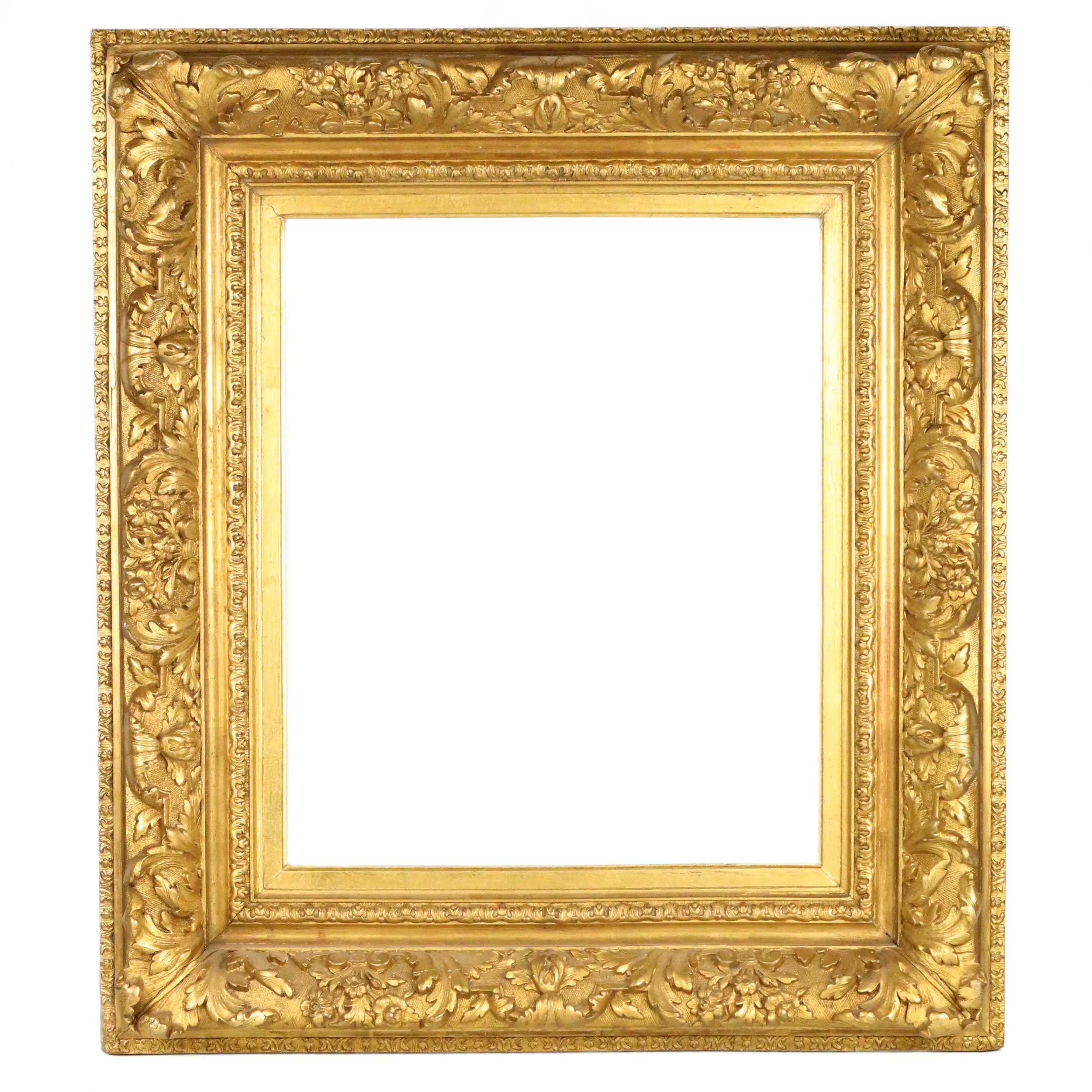 Cadre doré de style Louis XV, fin XIXème 