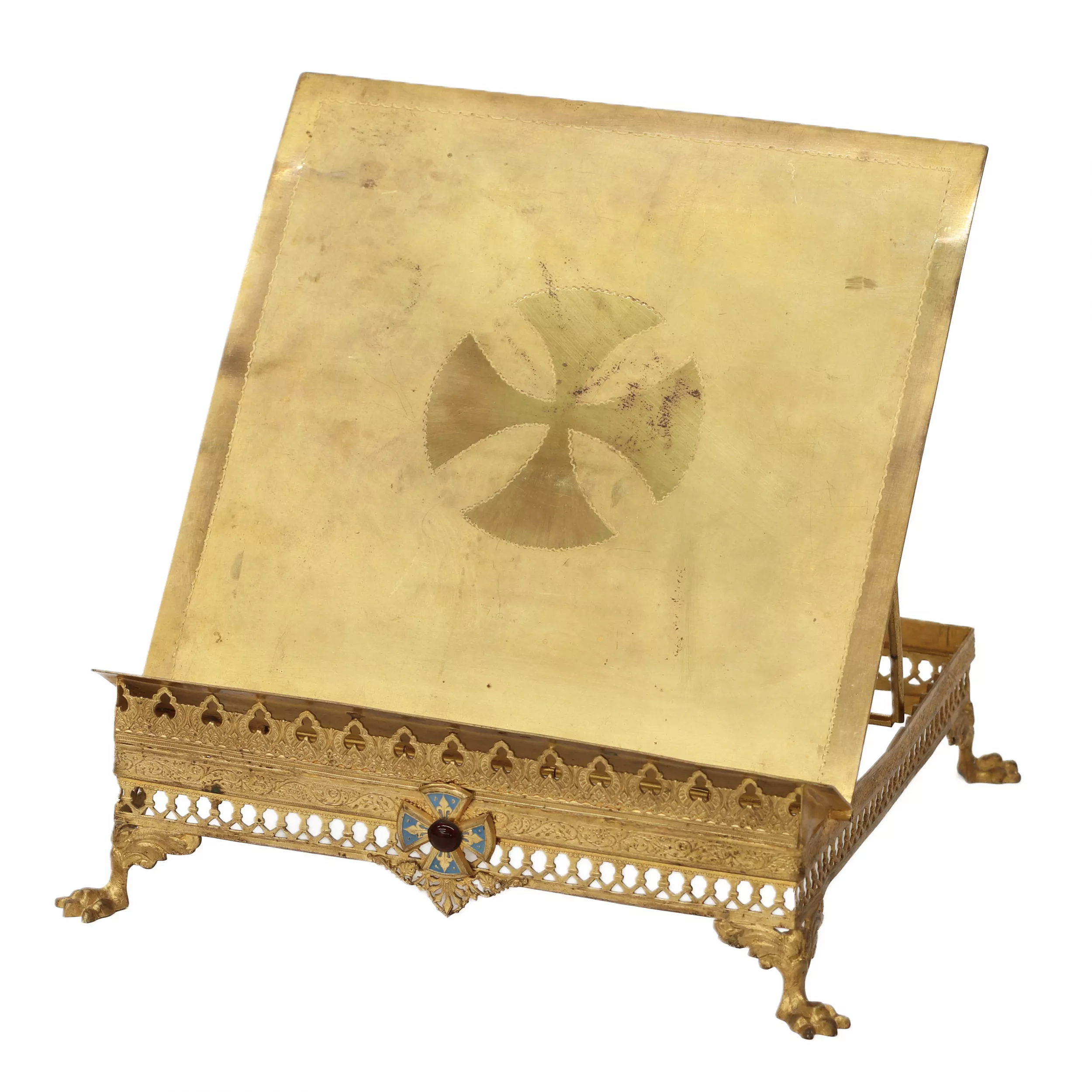 Chaire en laiton doré. 19ème siècle 