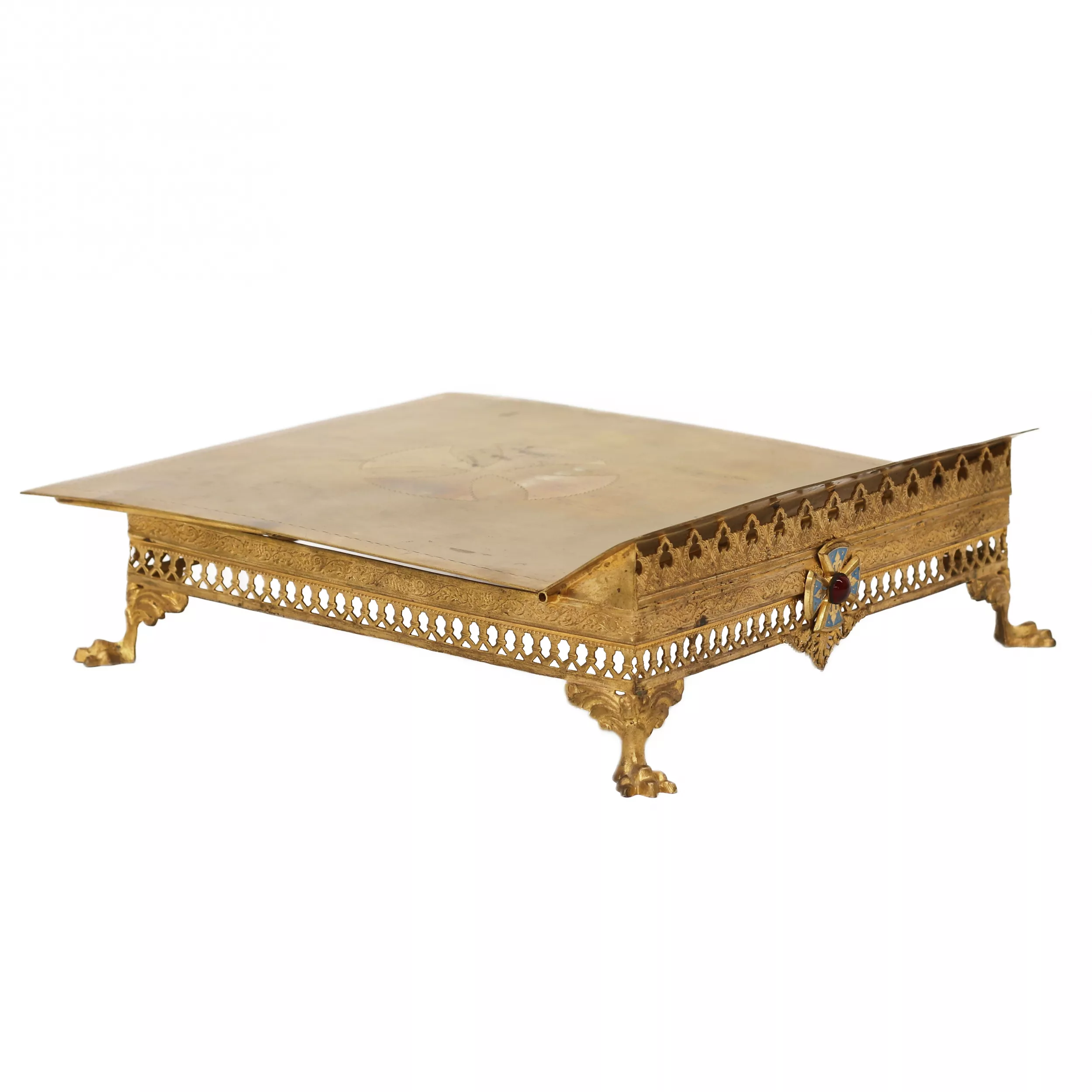 Chaire en laiton doré. 19ème siècle 